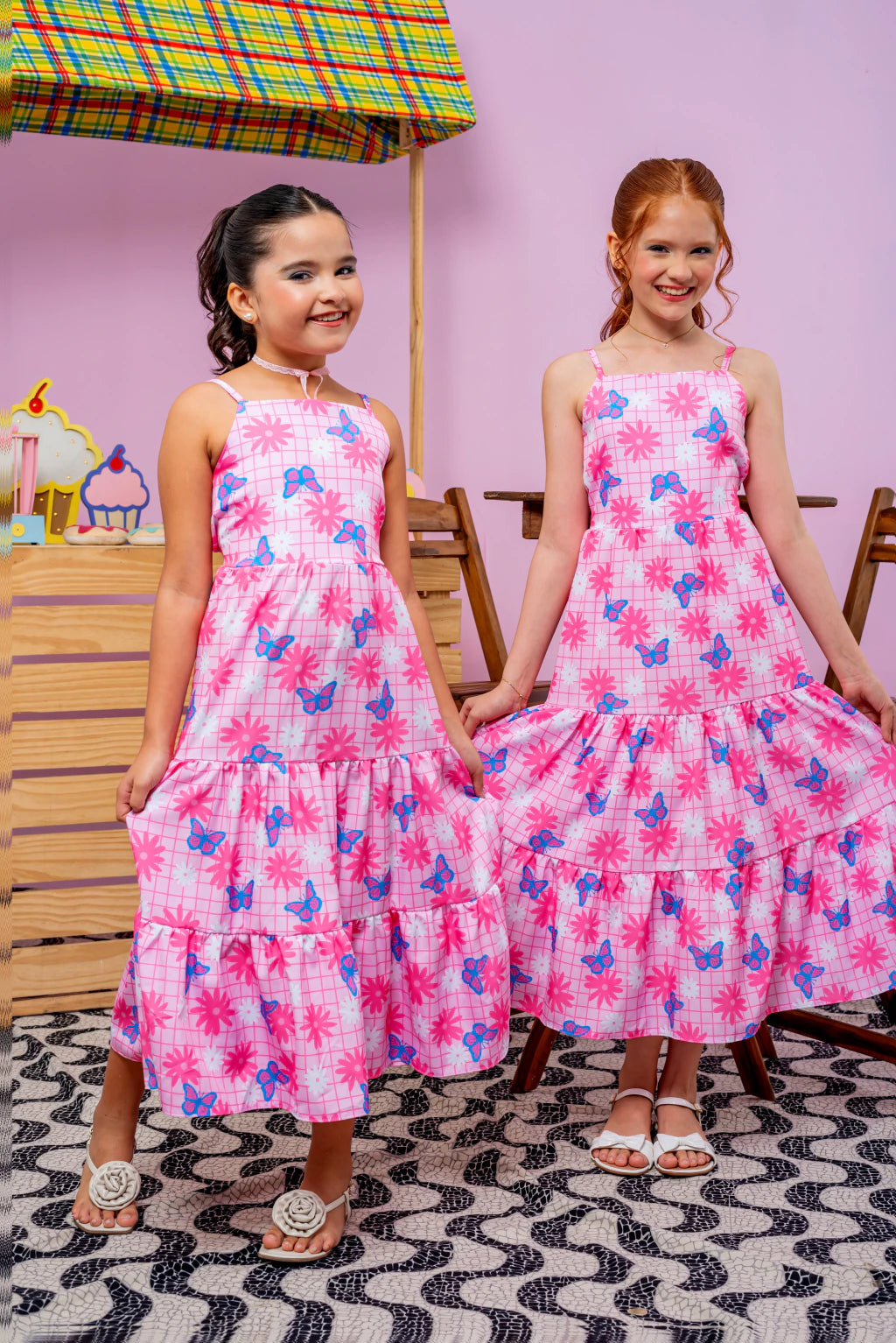 Vestido Luna Jardim Encantado 🌸🦋