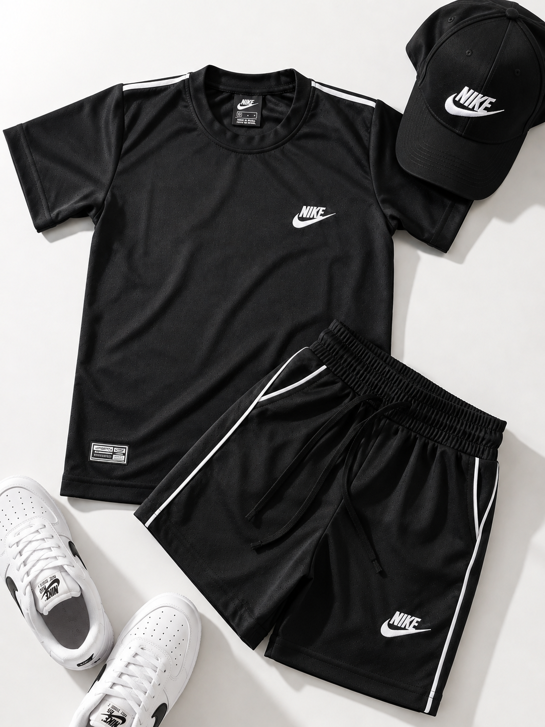 Conjunto Dry Fit preto Nike