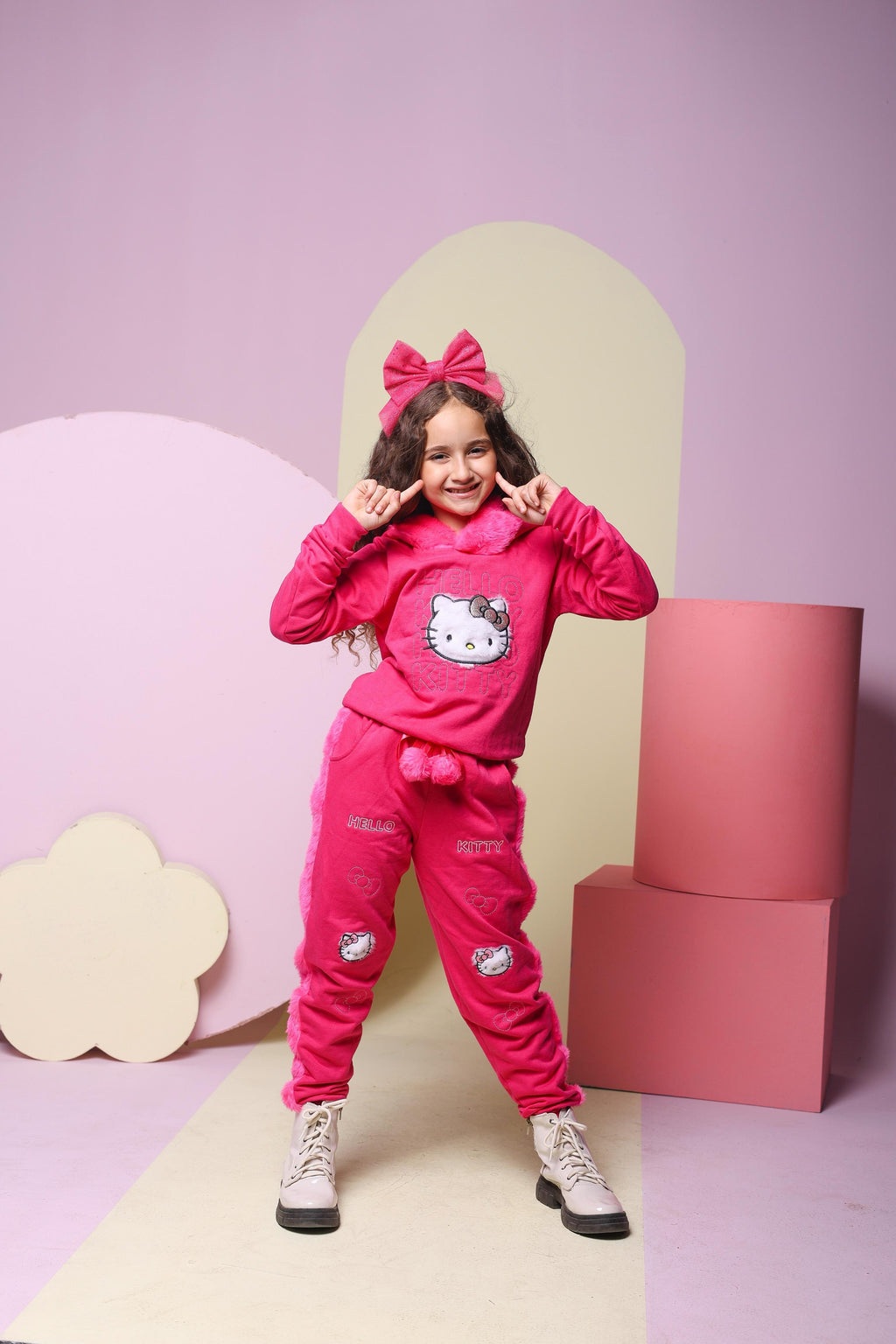 Conjunto moletom Hello kitty ROSTINHO