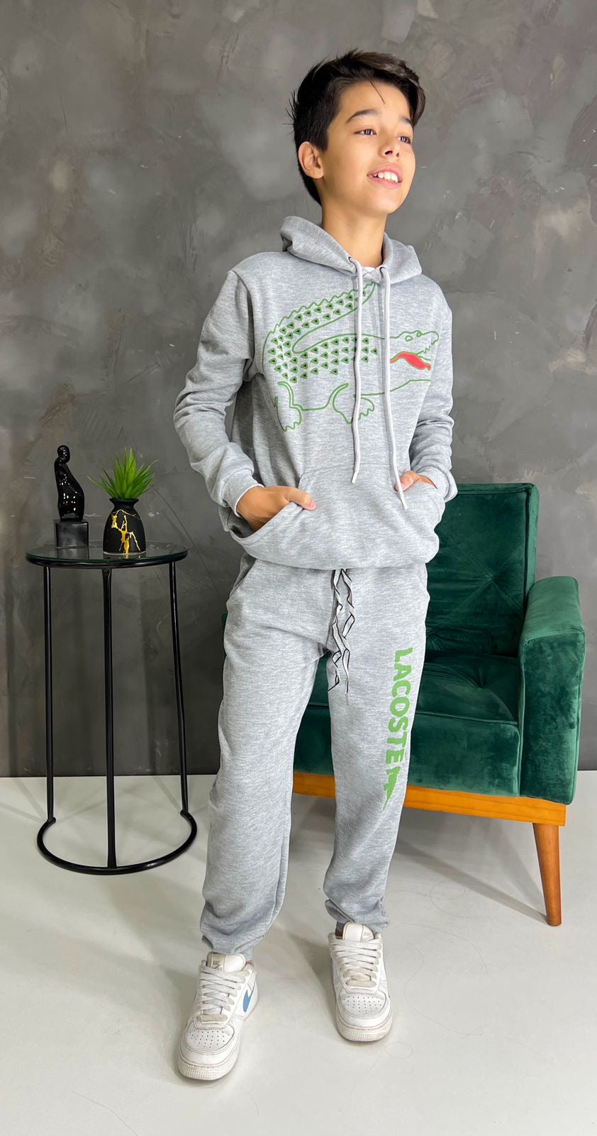 Moletom Nike  flanelado Lacoste