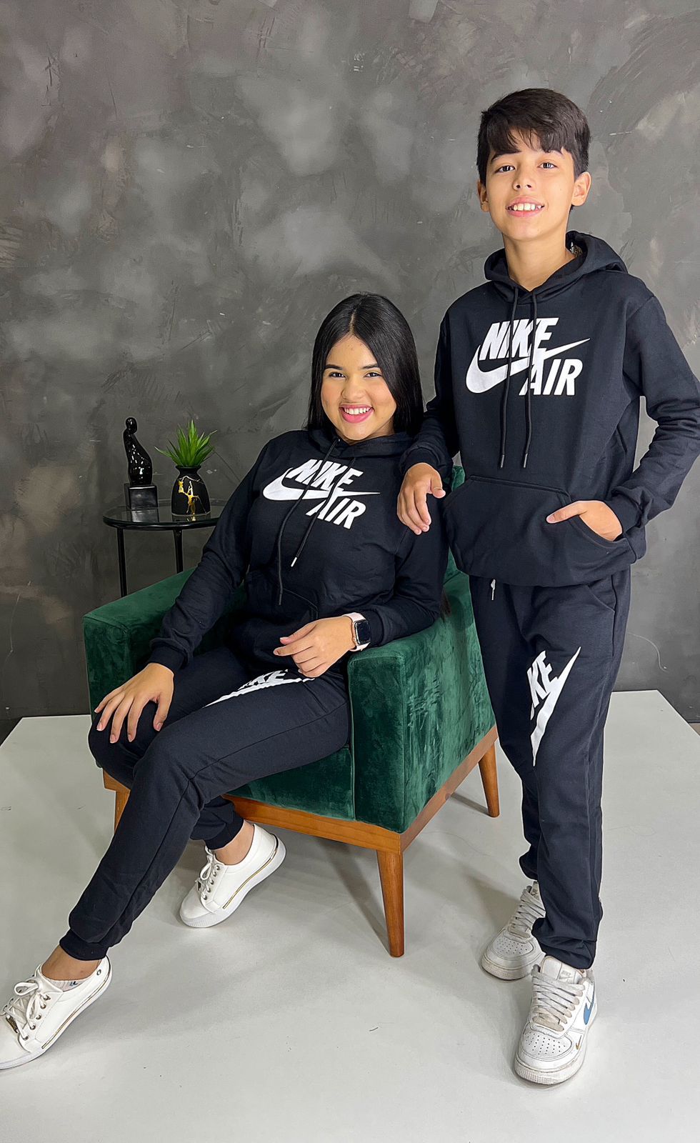 Moletom Nike  flanelado preto