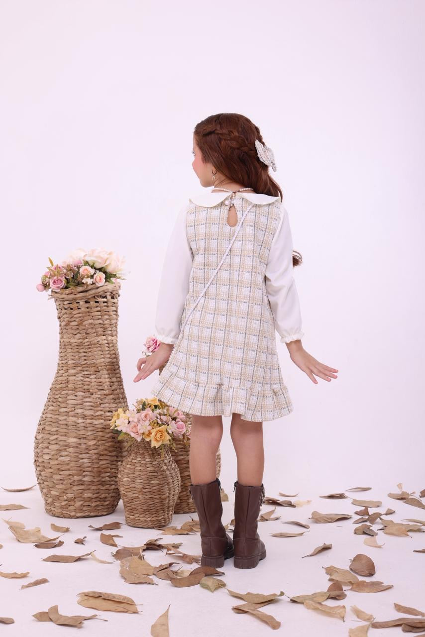 Vestido Madeline bege