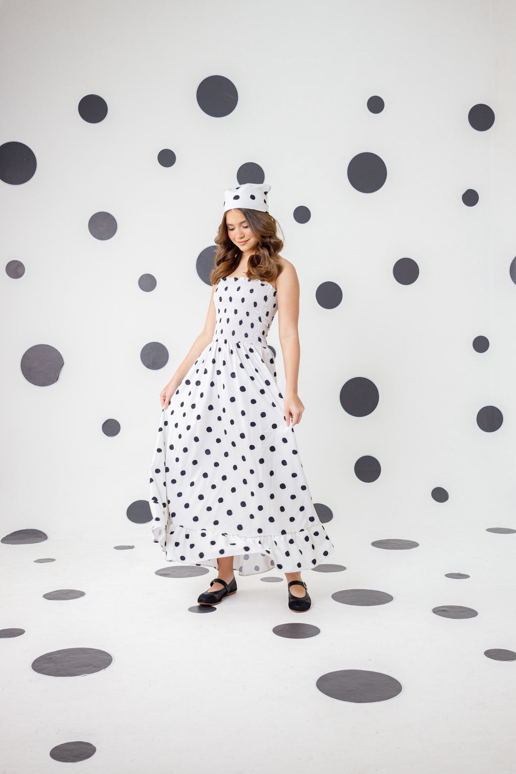 Vestido ana com alça - com bandana