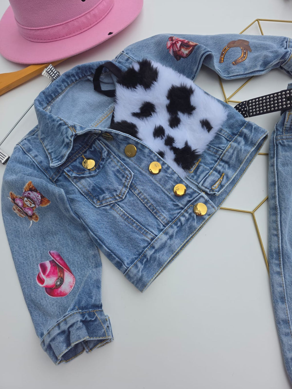 Blusinha Vaquinha cowgirl Peluciada