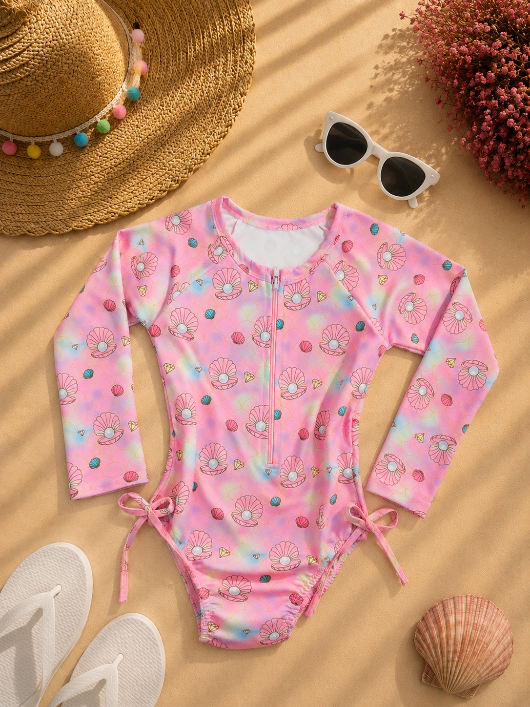 Maiô Infantil Conchinhas 🐚💗