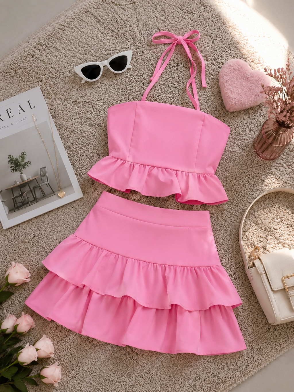 Conjunto bibi Rosa
