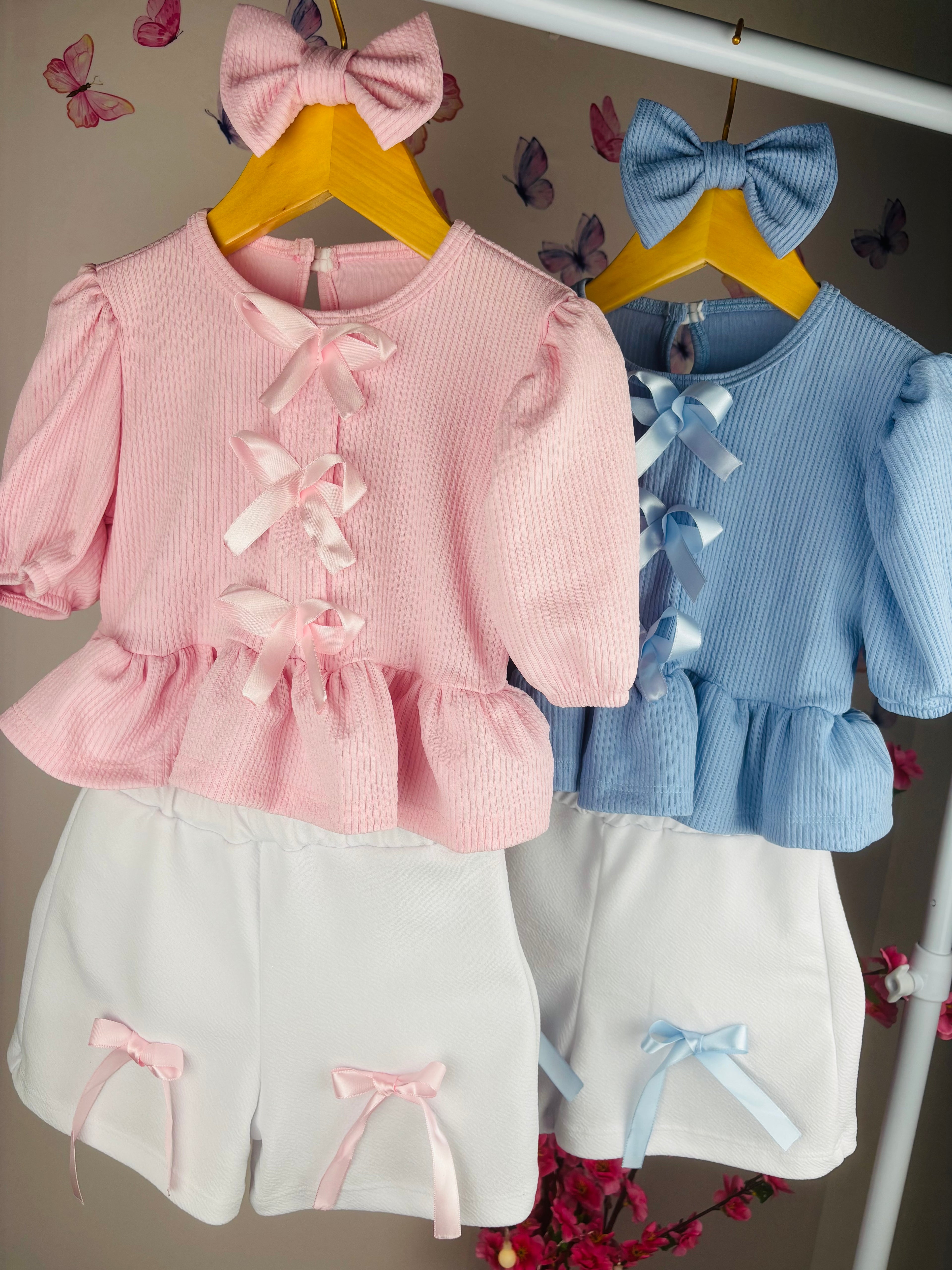 Conjunto Peplum princesa com laço