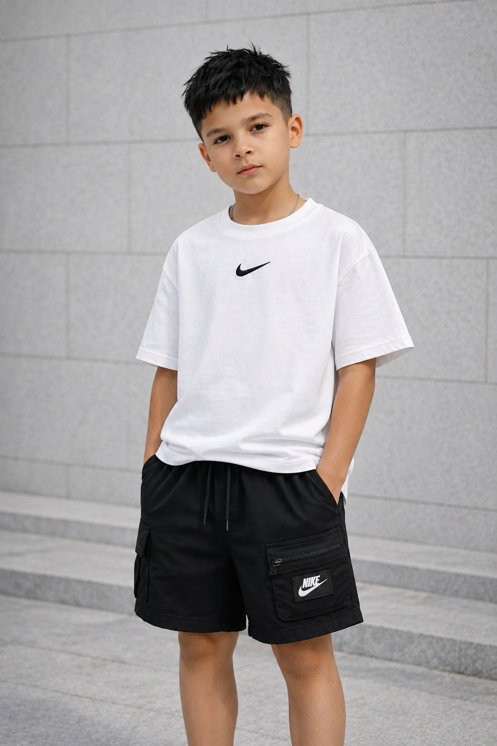 Conjunto - nk -bermuda e Camiseta Over