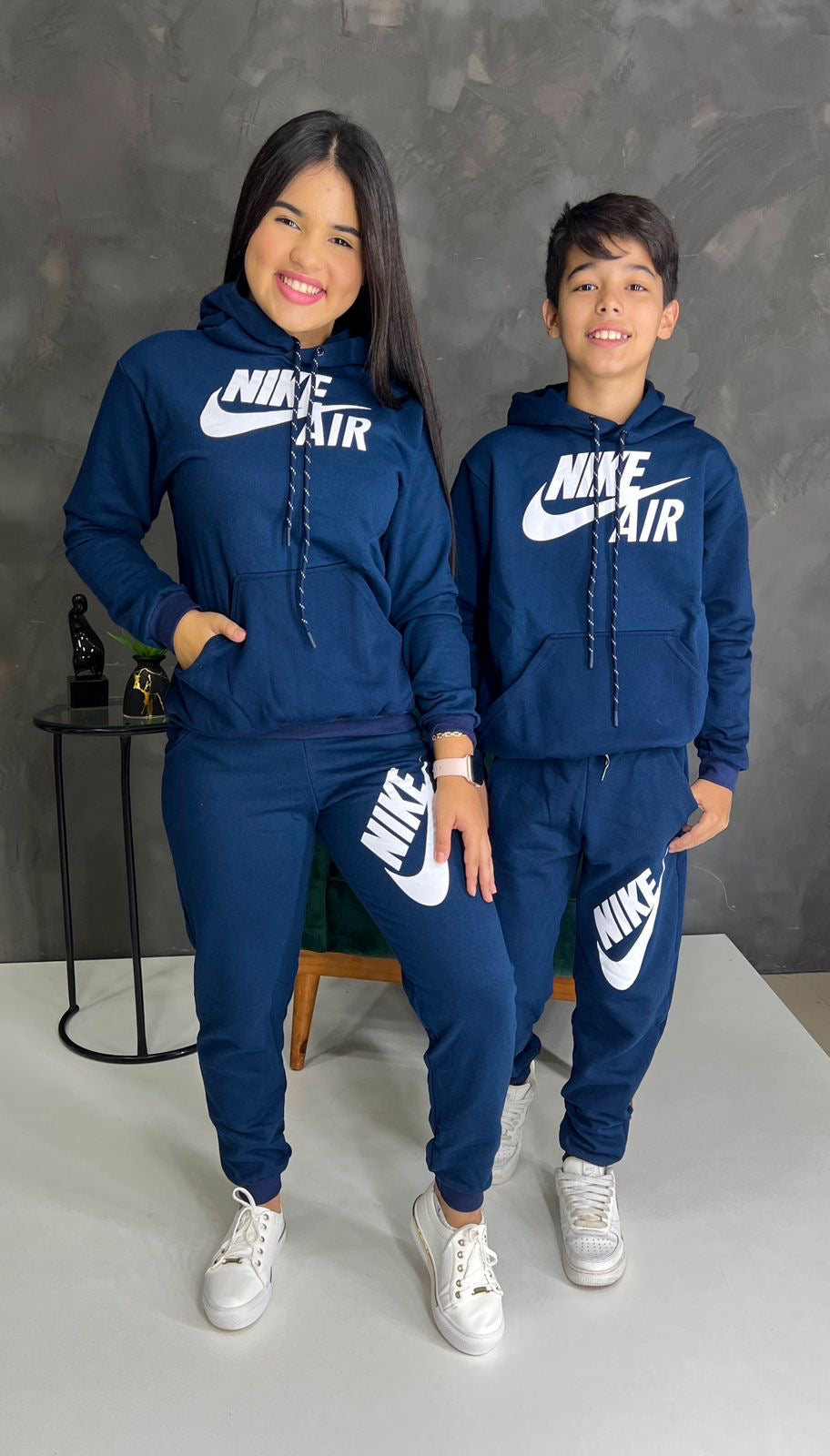 Moletom Nike  flanelado azul