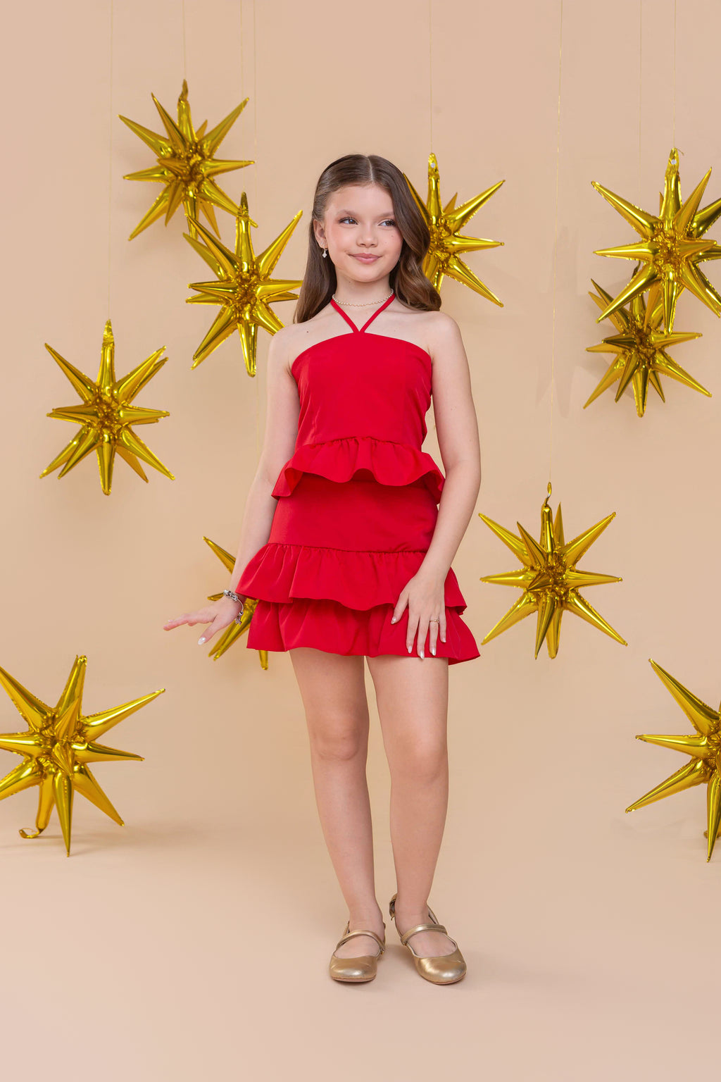 Conjunto bibi moça Vermelho