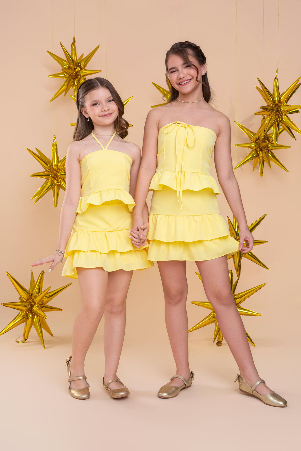 Conjunto bibi moça AMARELO