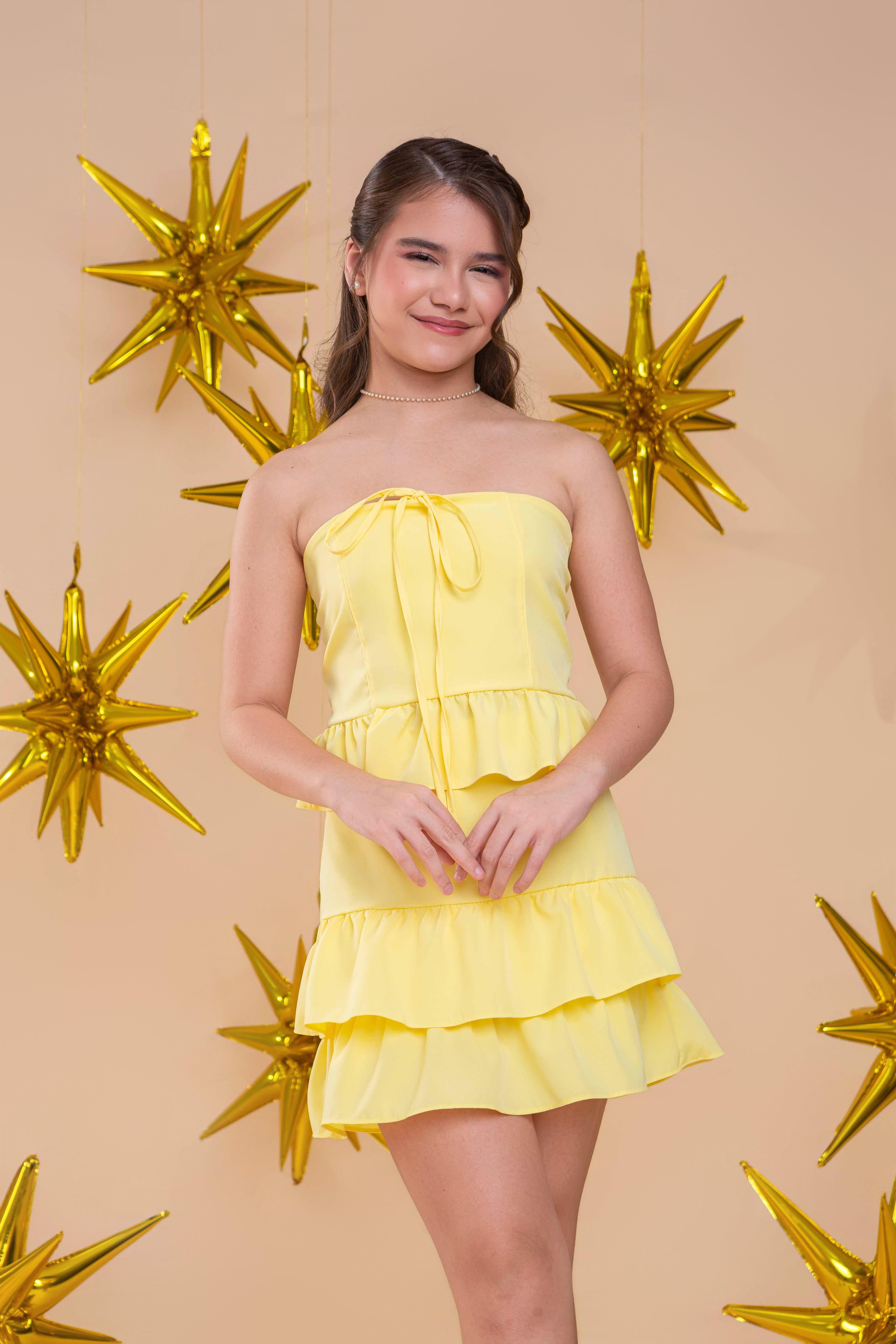 Conjunto bibi moça AMARELO