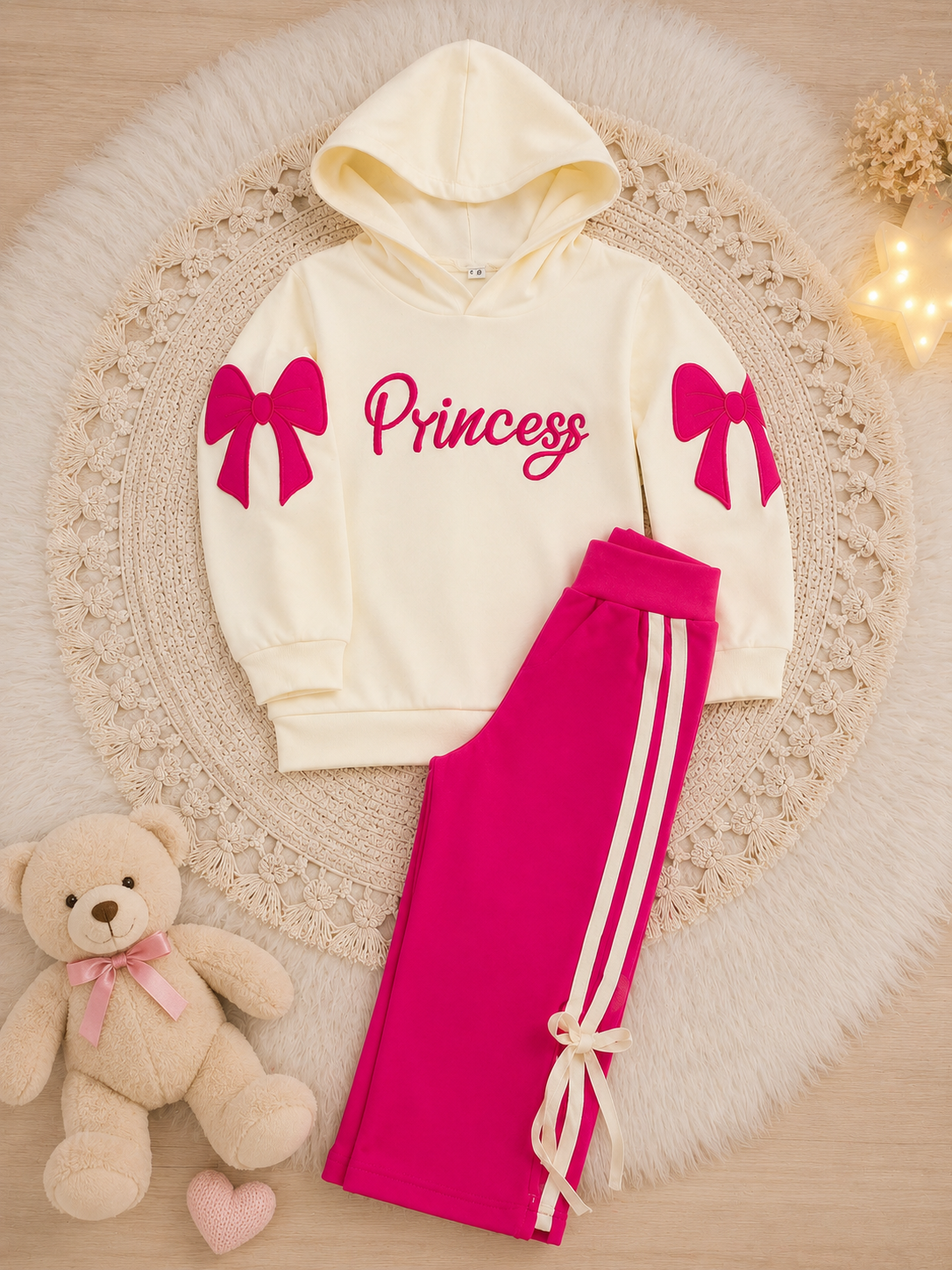CONJUNTO PINK MOLETOM PRINCESA