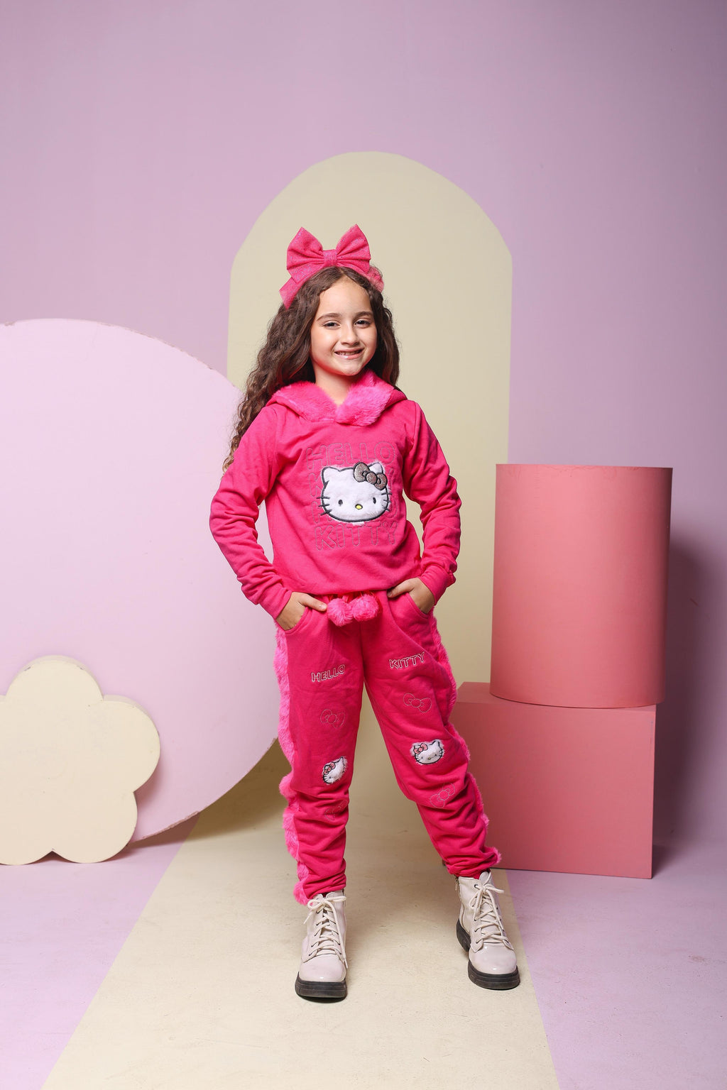 Conjunto moletom Hello kitty ROSTINHO