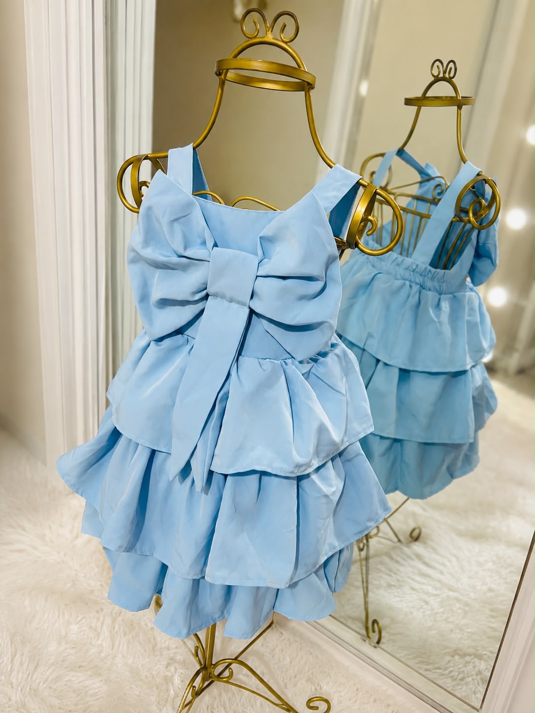 VESTIDO LAÇO azul