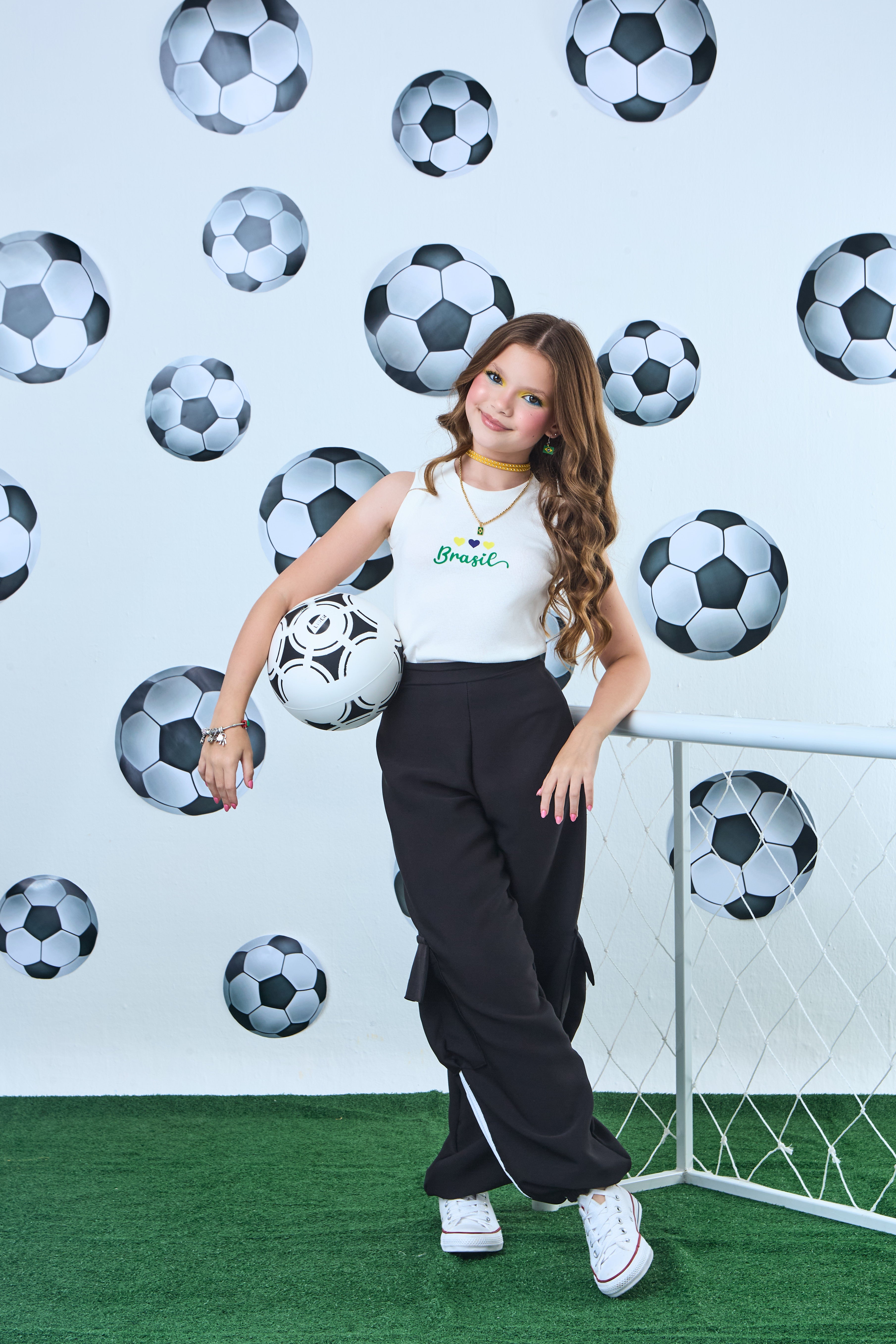 Conjunto mel cargo Brasil  (preto)