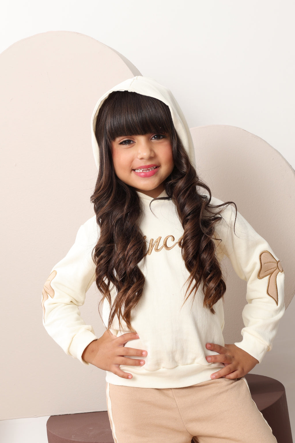 CONJUNTO NUDE MOLETOM PRINCESA