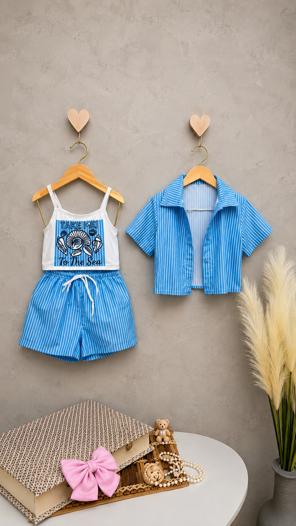 Trio Rose Azul