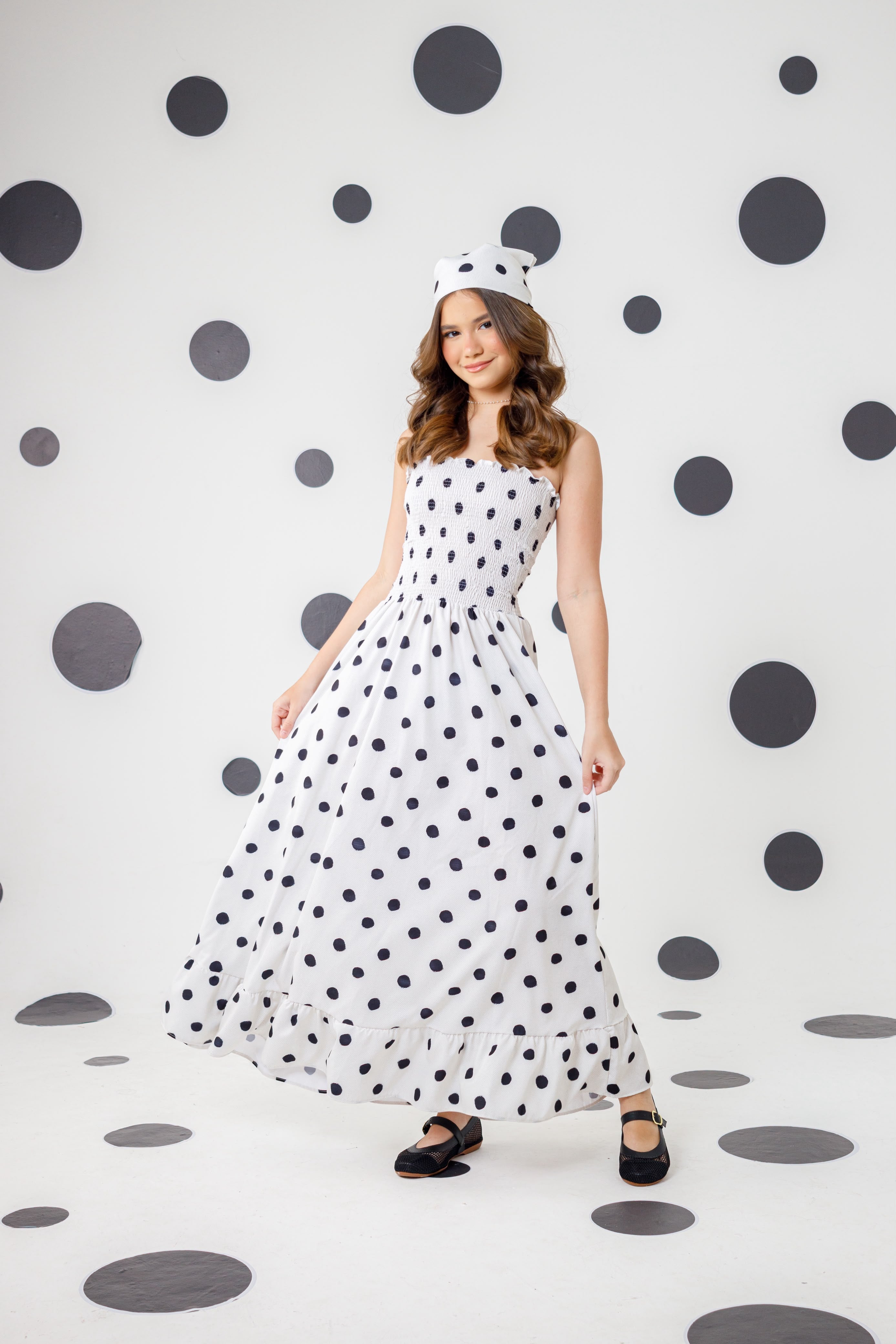 Vestido ana com alça - com bandana