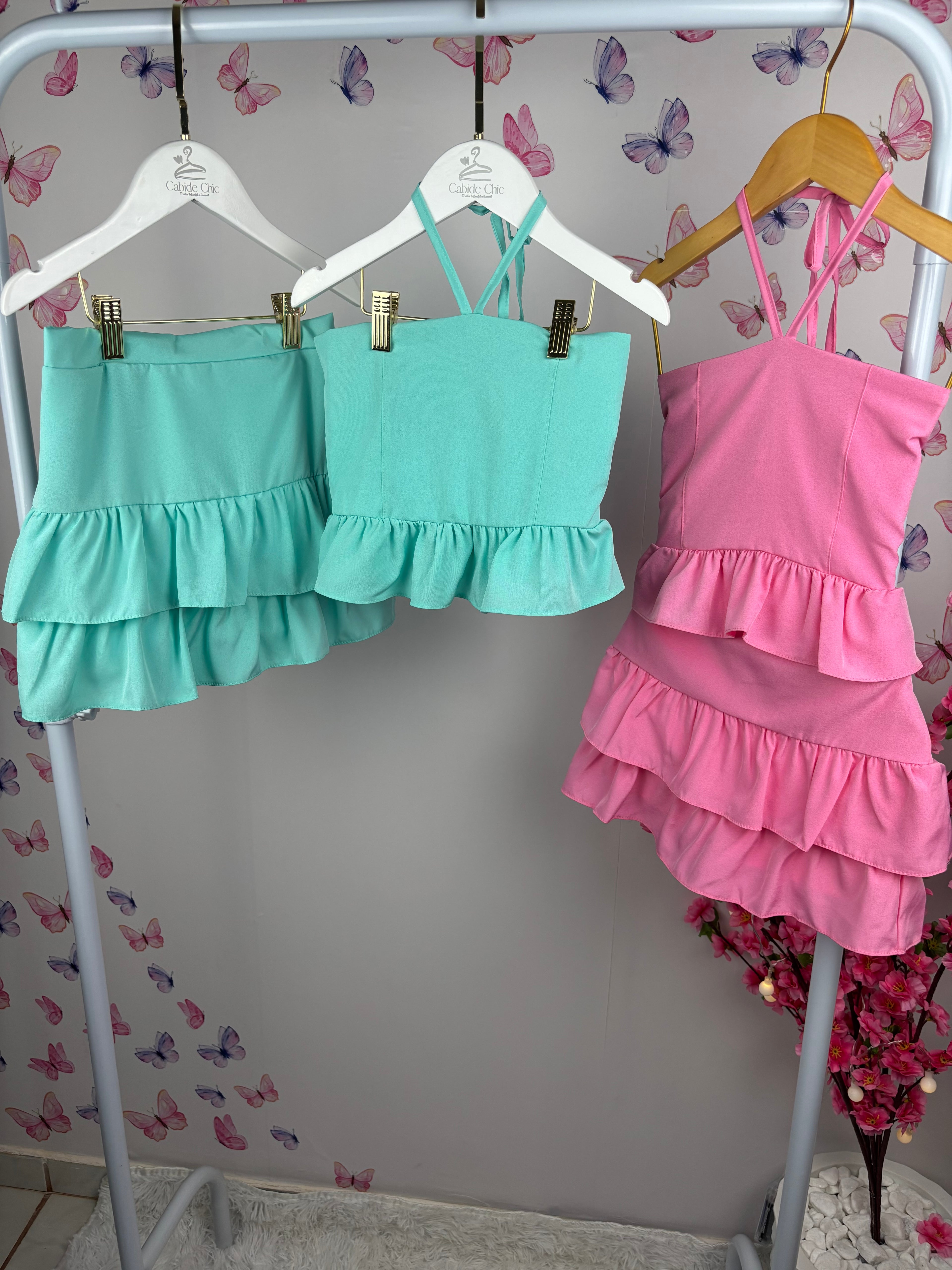 Conjunto bibi Rosa