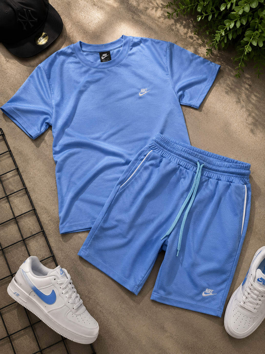 Conjunto Dry Fit Nike azul