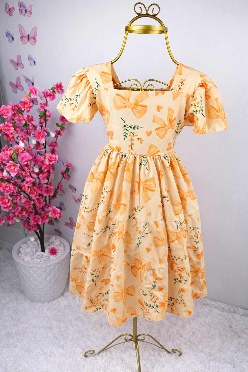 Vestido realeza laço