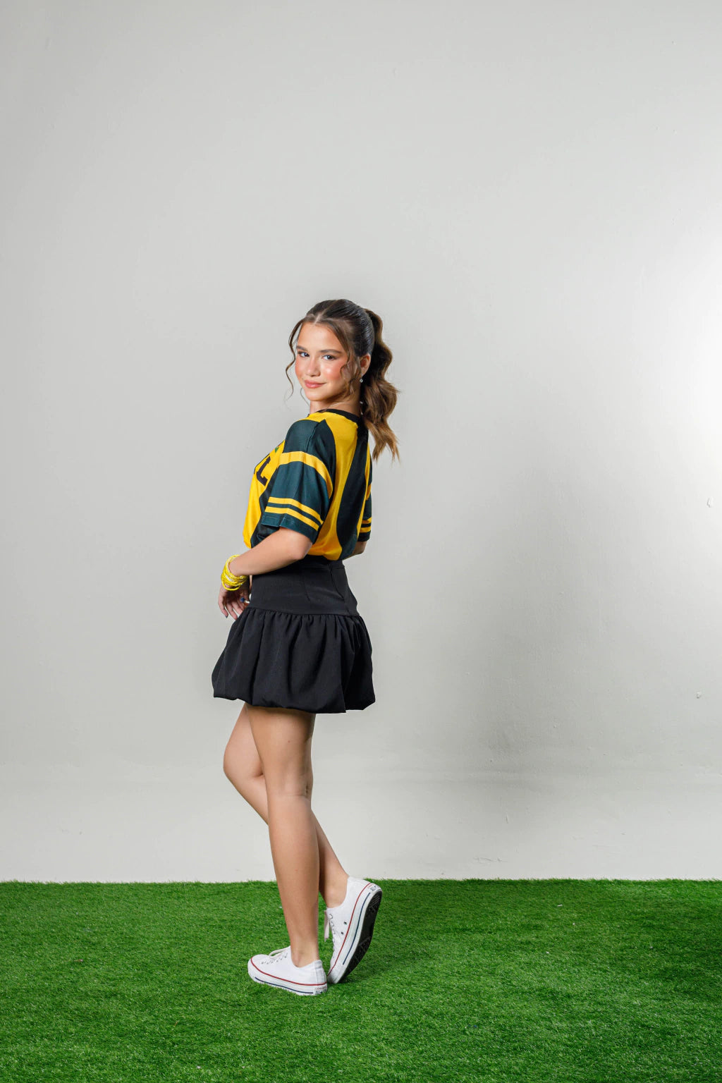 Conjunto teen Balonê Ariana Brasil (Preto)