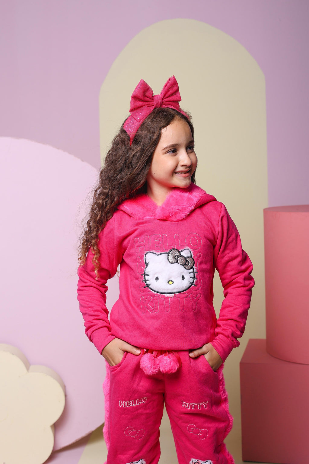 Conjunto moletom Hello kitty ROSTINHO