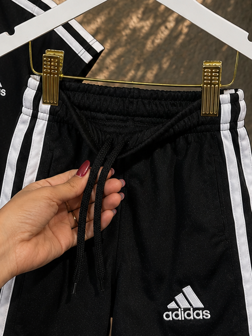 Conjunto Dry Fit adidas preto