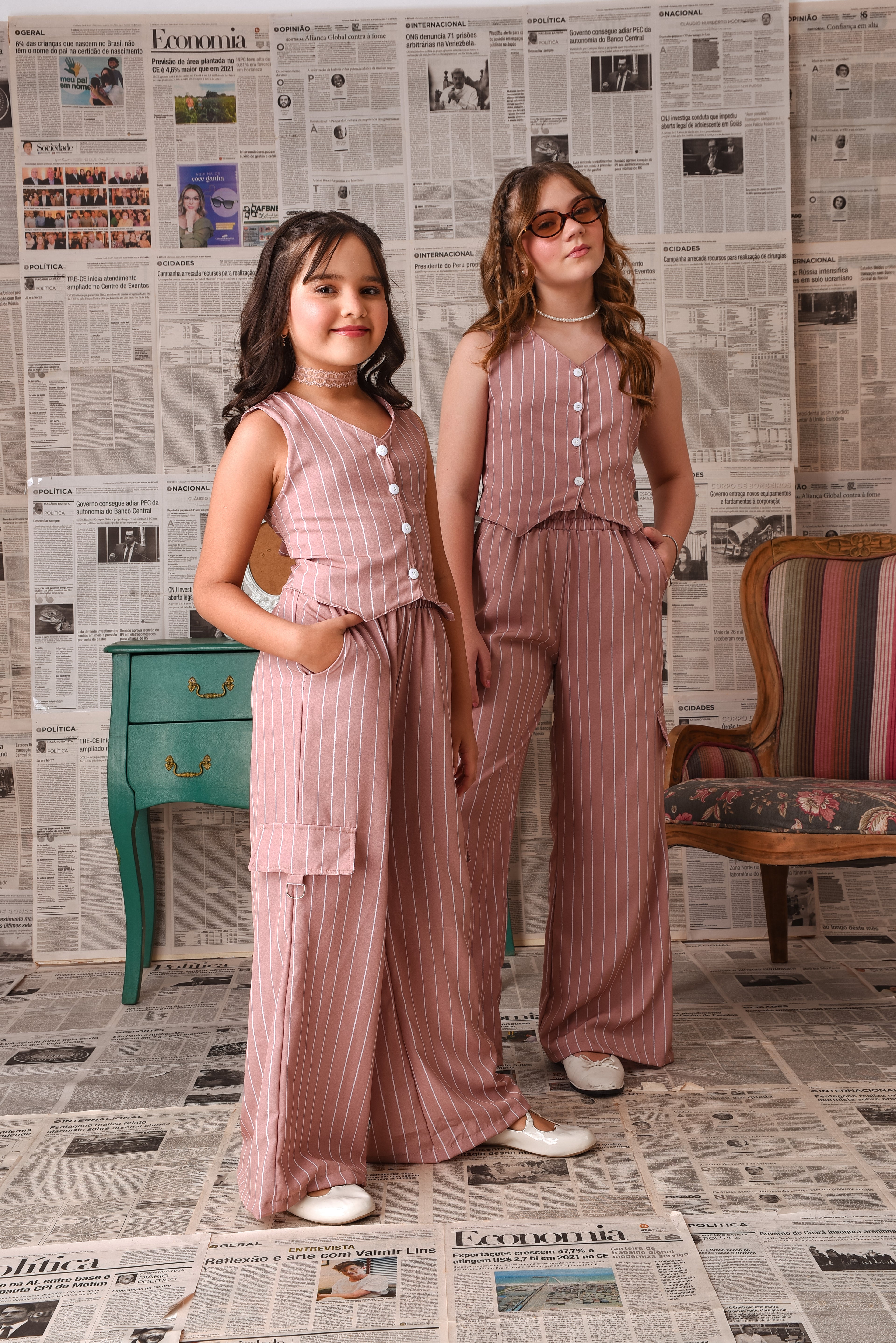 Conjunto risca giz Nude