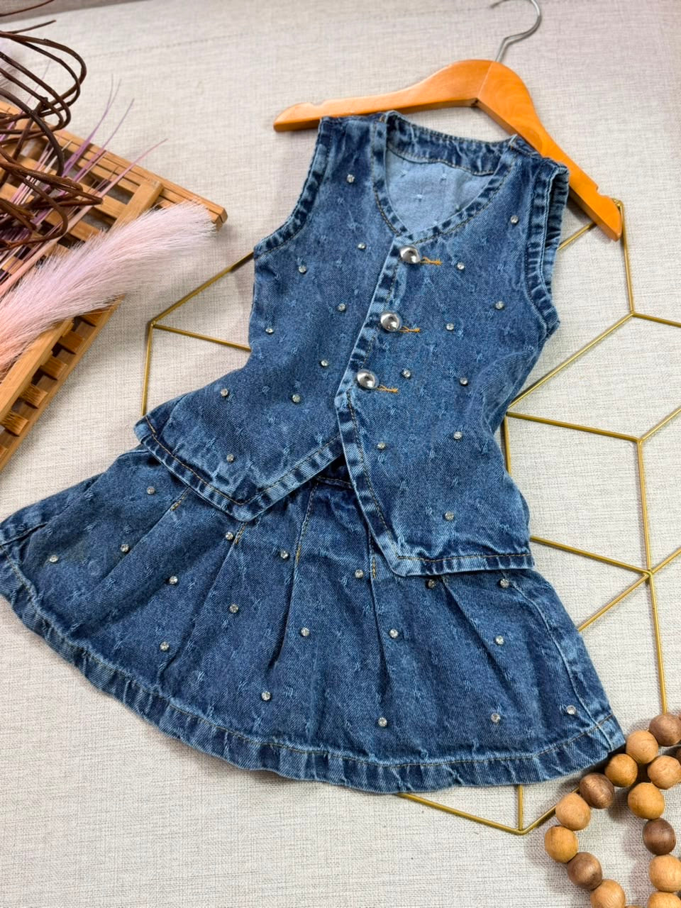 CONJUNTO CRISTAIS JEANS ✨