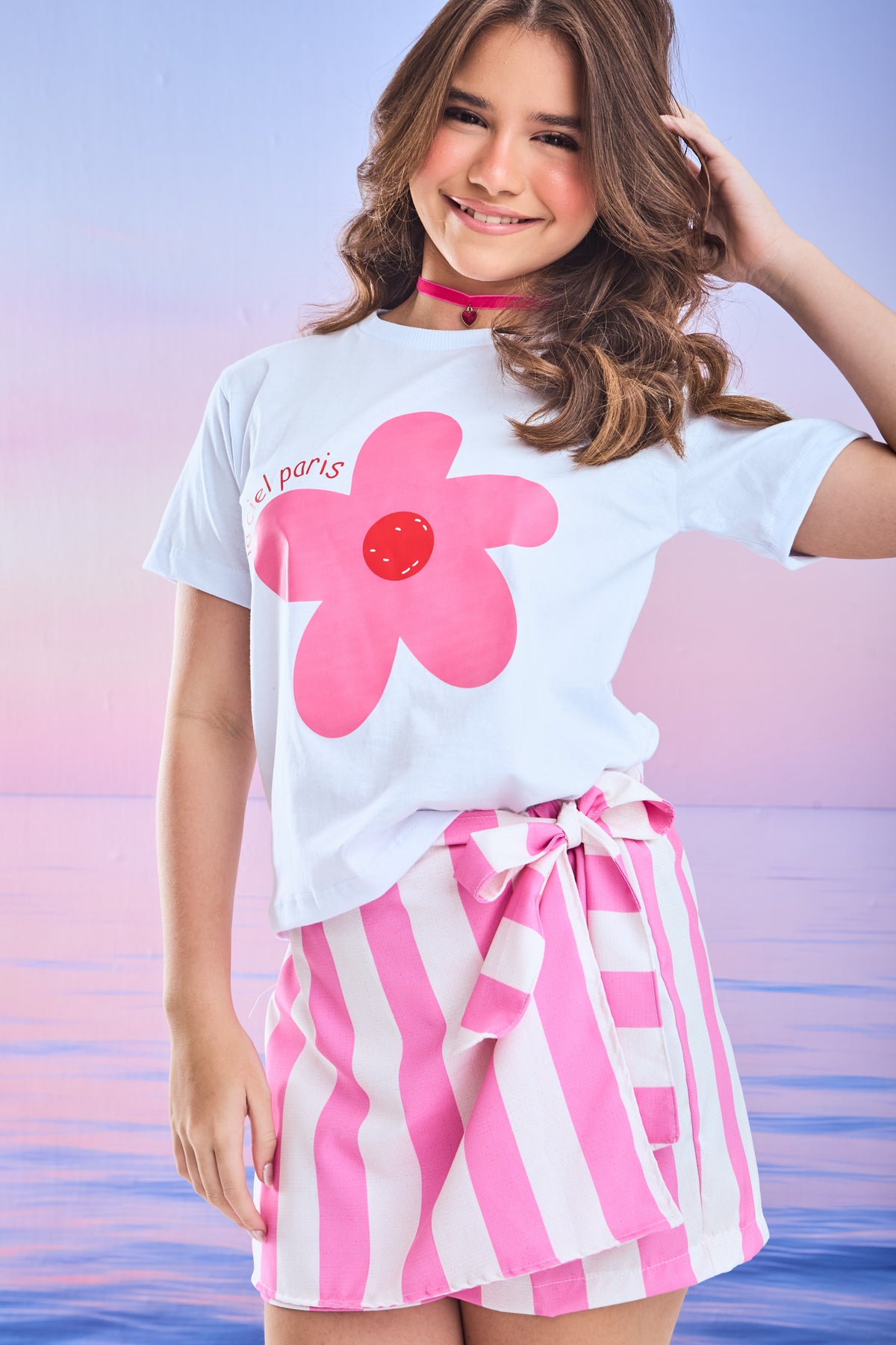 Conjunto Lorena - Flores Rosa