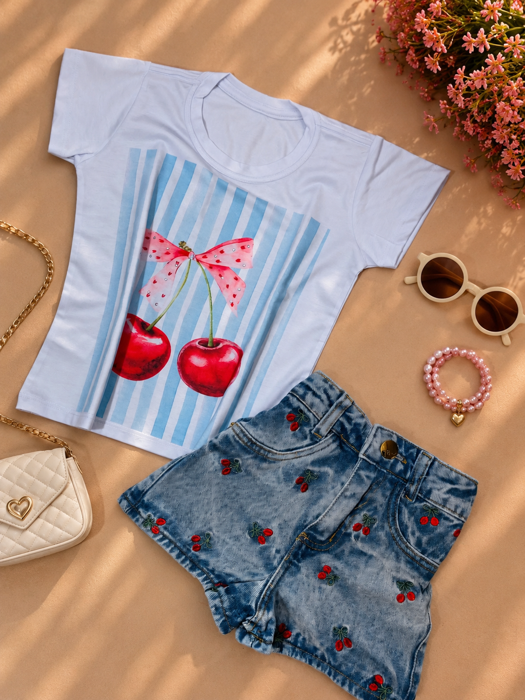 SHORT HOT CEREJINHAS 🍒
