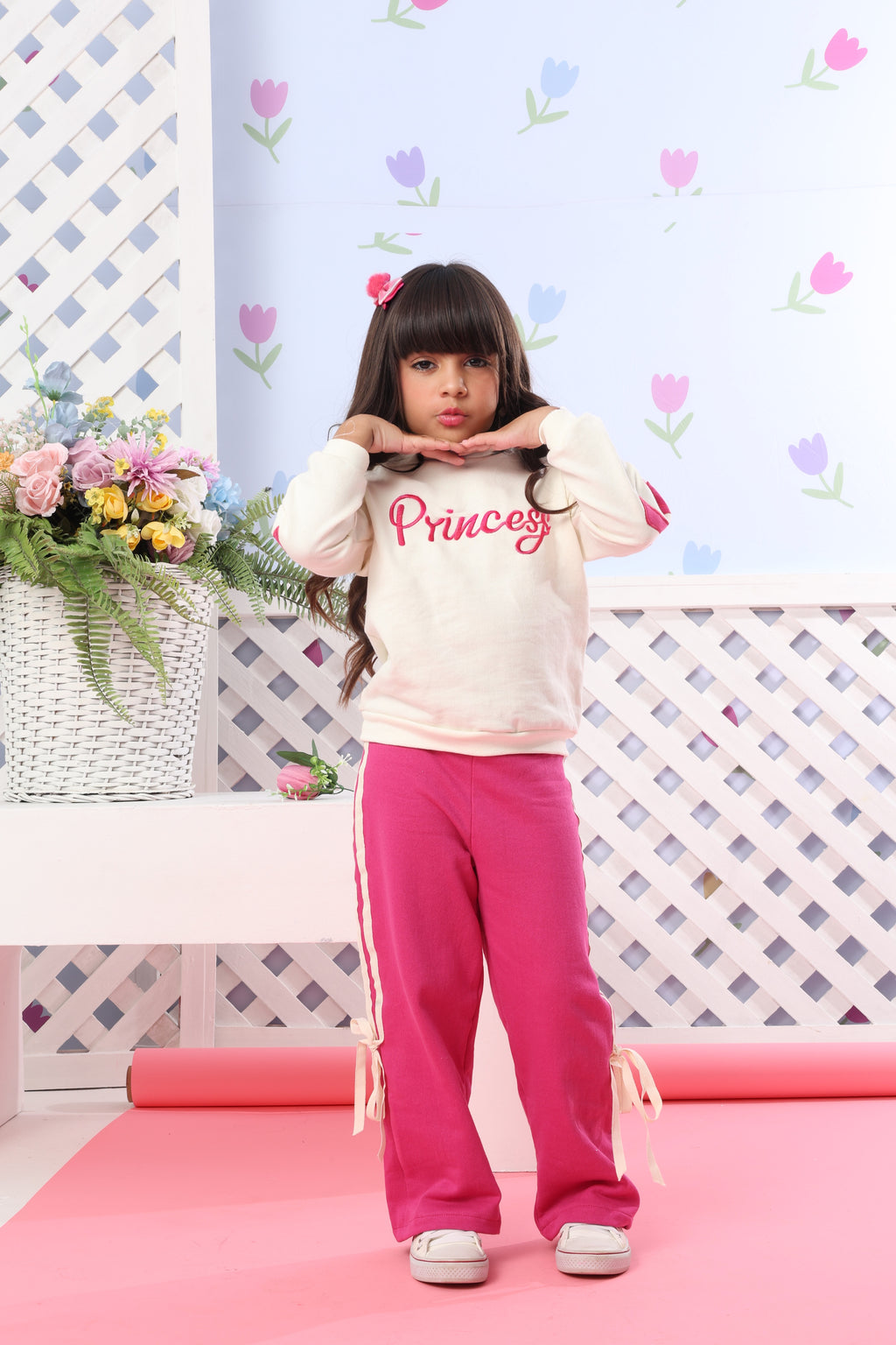 CONJUNTO PINK MOLETOM PRINCESA