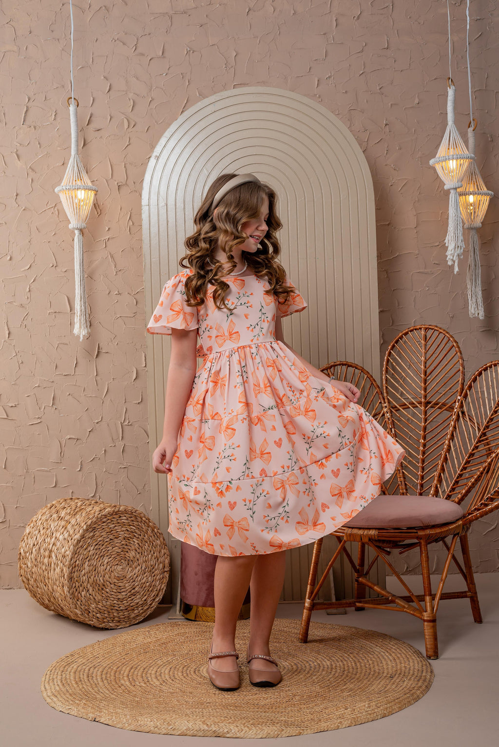 Vestido realeza laço