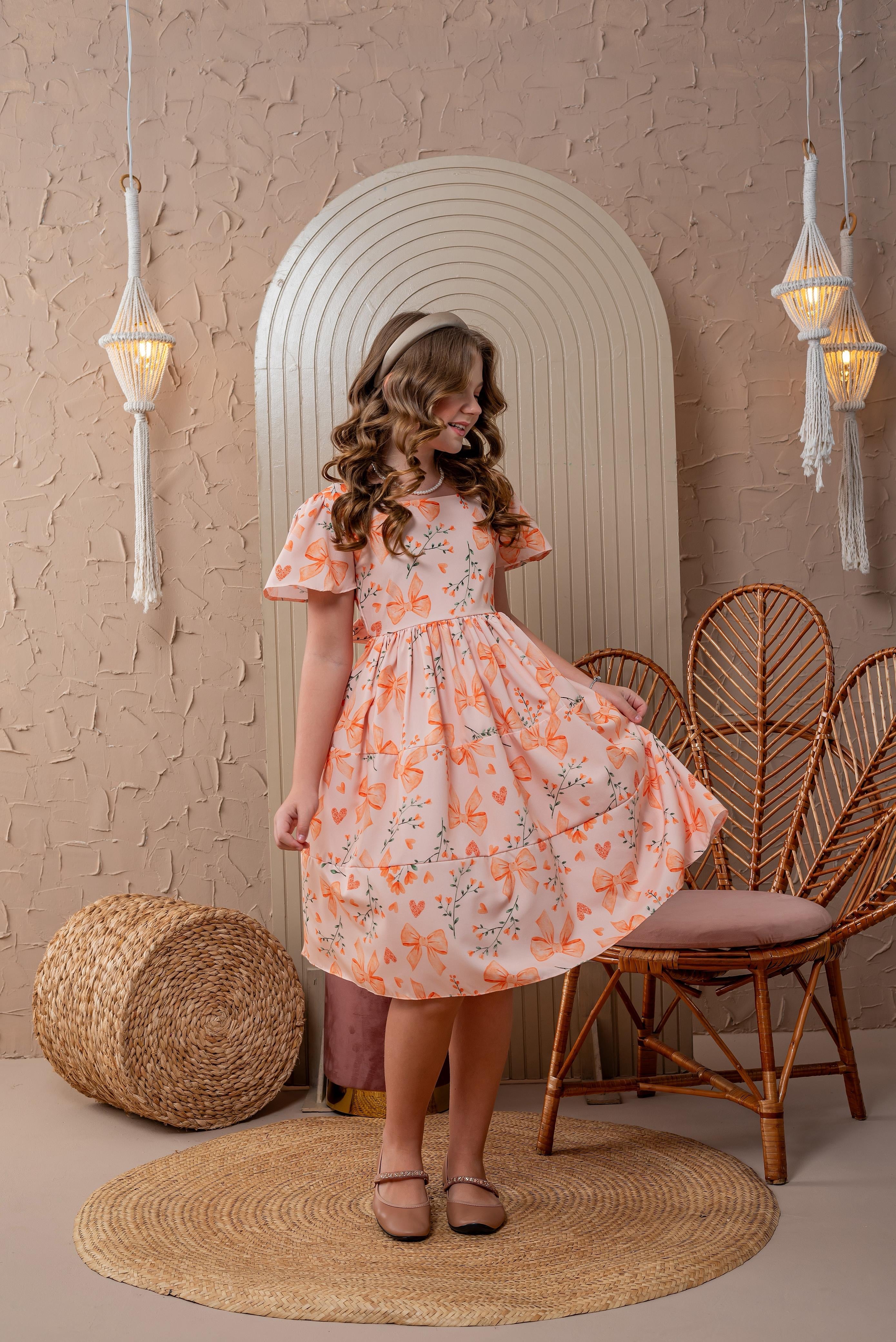 Vestido realeza laço