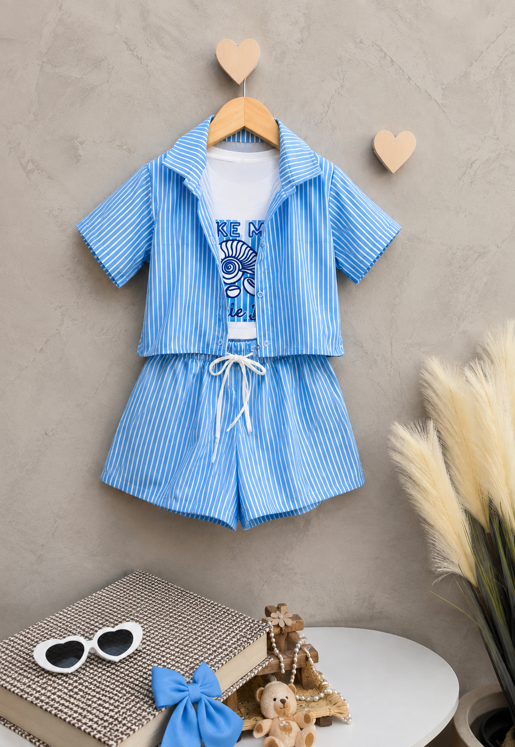 Trio Rose Azul