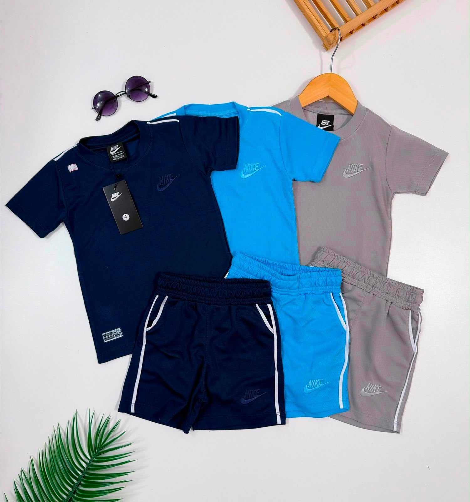 Conjunto Dry Fit preto Nike