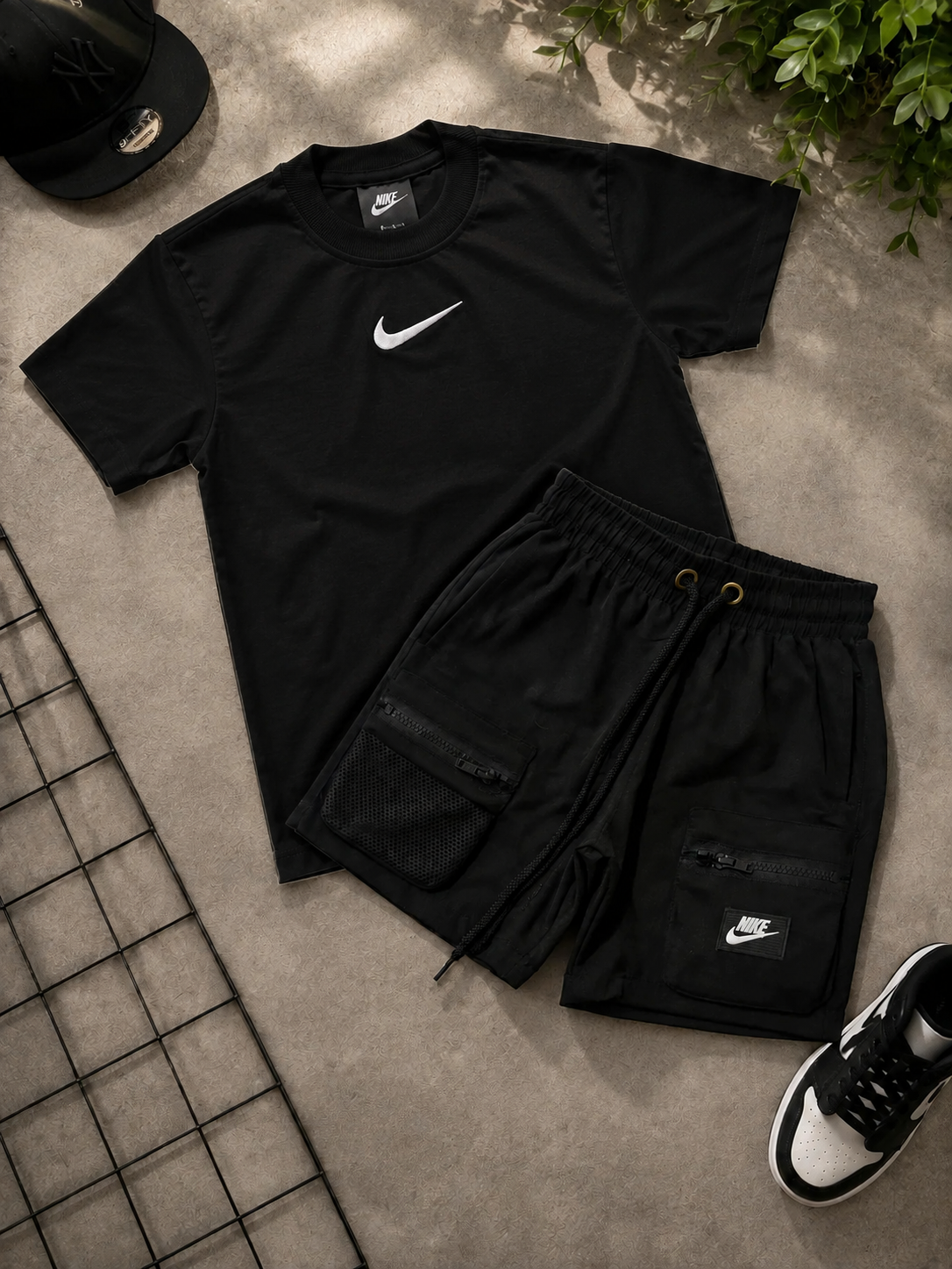 Conjunto - nk -bermuda e Camiseta Over