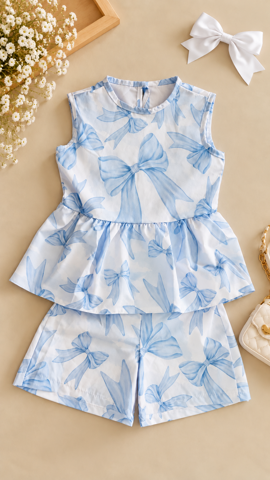 Conjunto Alana Laços Azuis