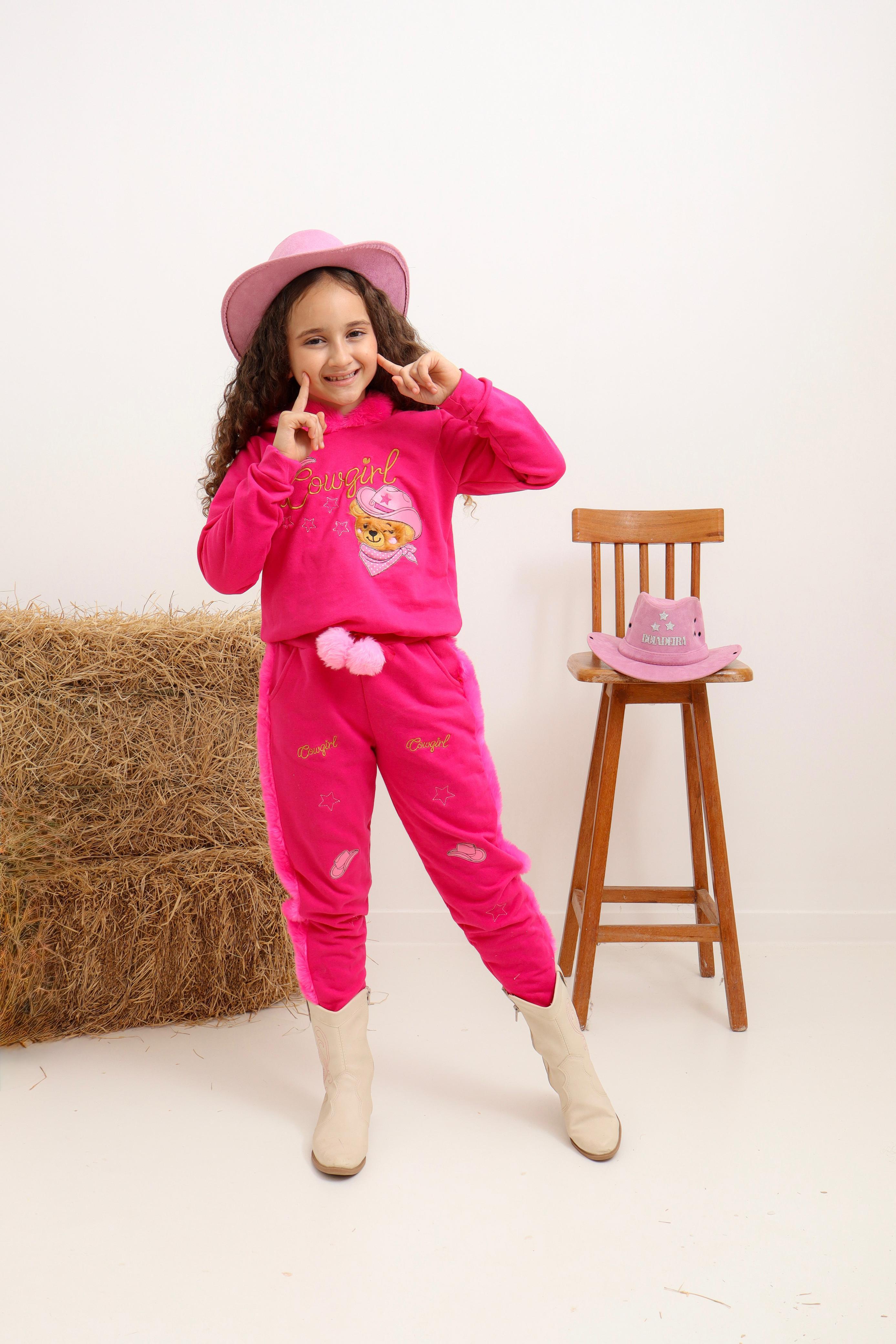 Conjunto moletom COW GIRL Ursa boiadeira