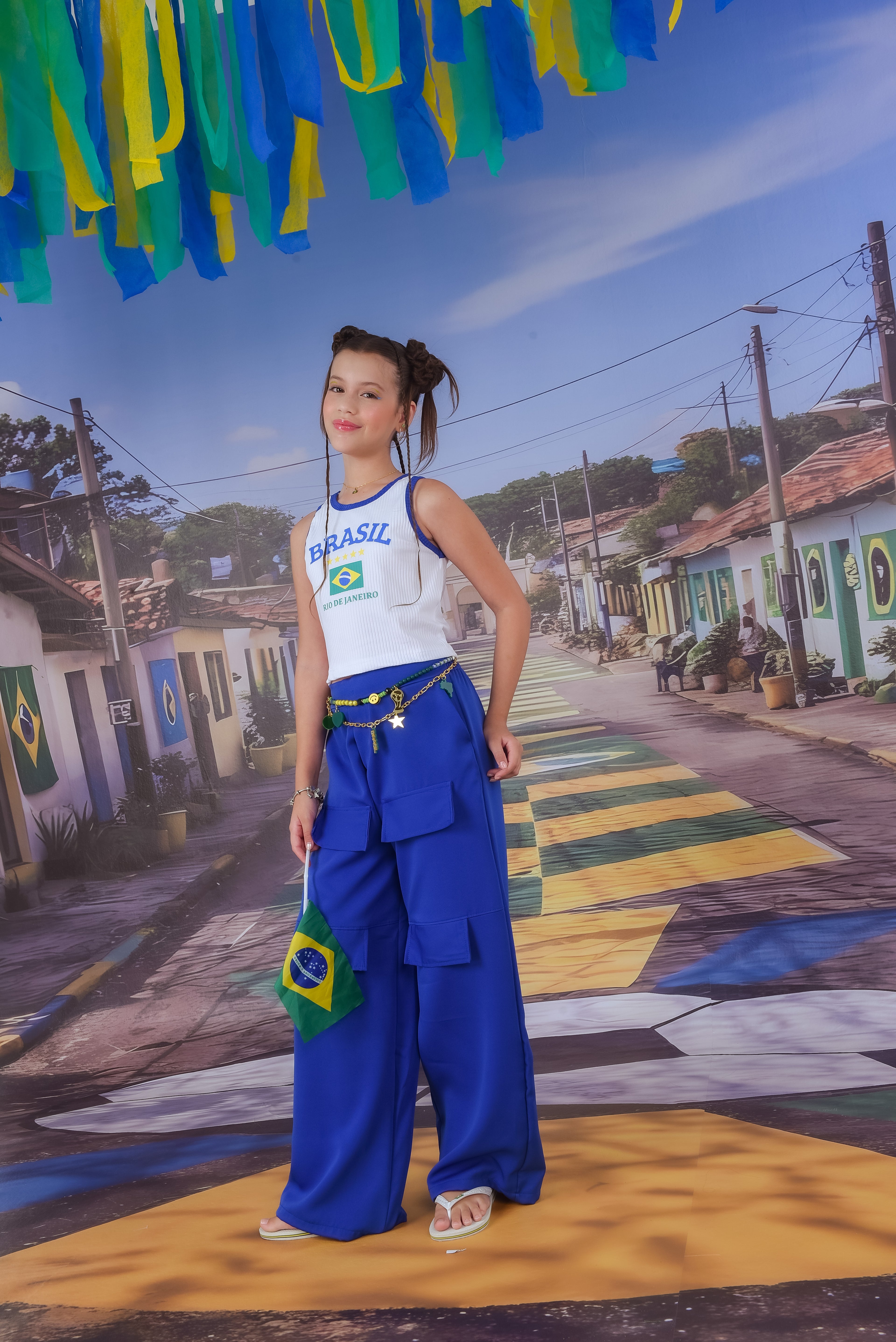 Conjunto Pérola Azul Brasil 🇧🇷💙
