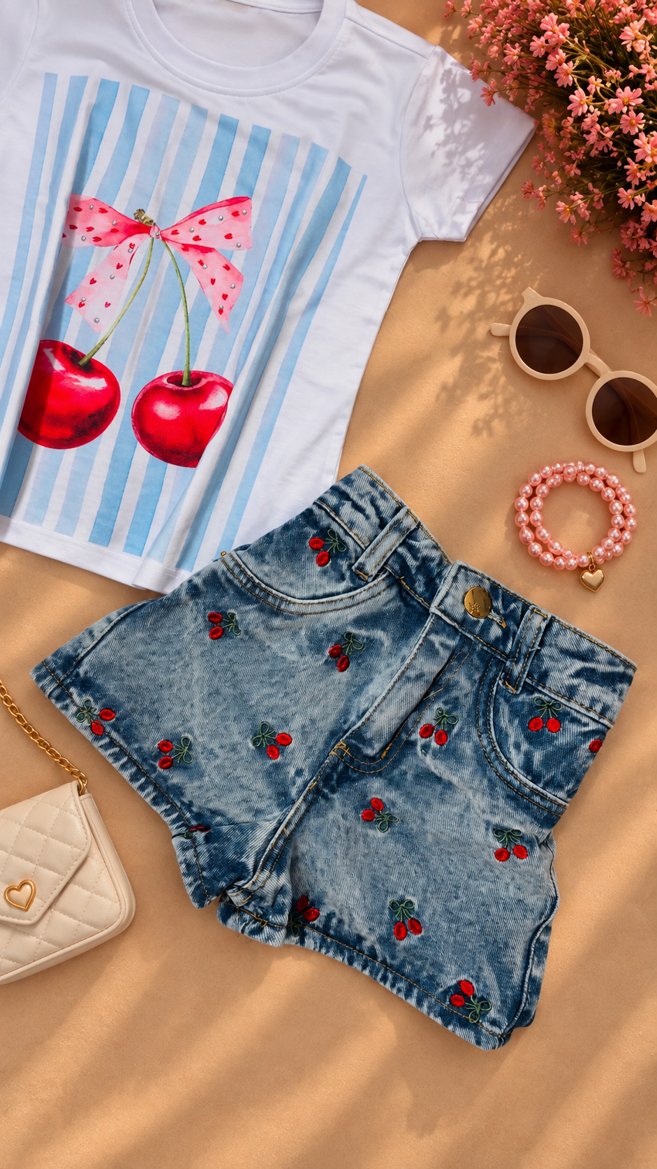 SHORT HOT CEREJINHAS 🍒