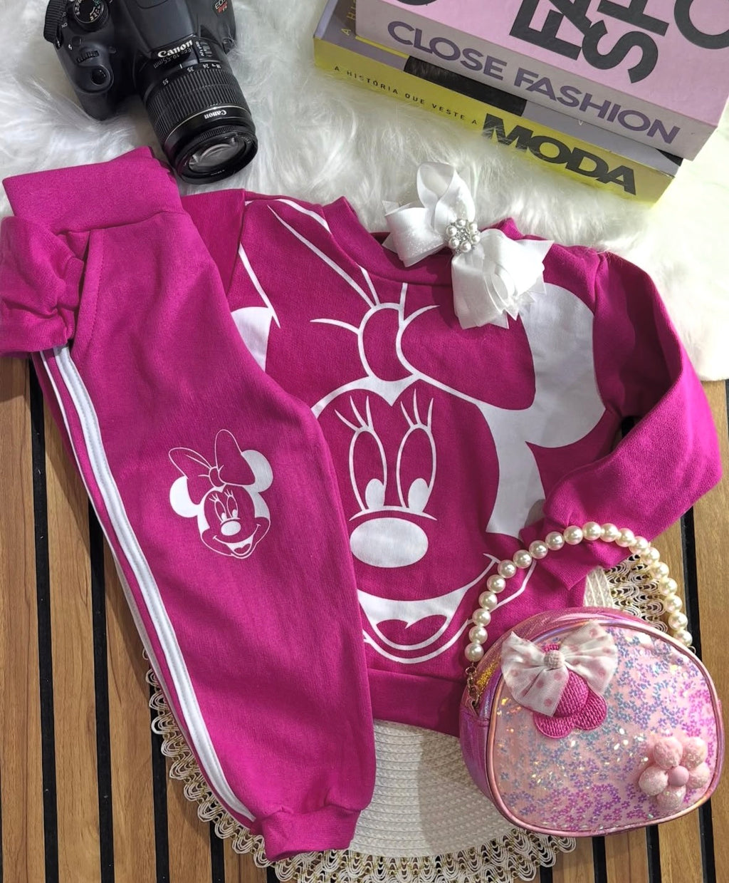 CONJUNTO PINK MINNIE MOLETOM 🎀