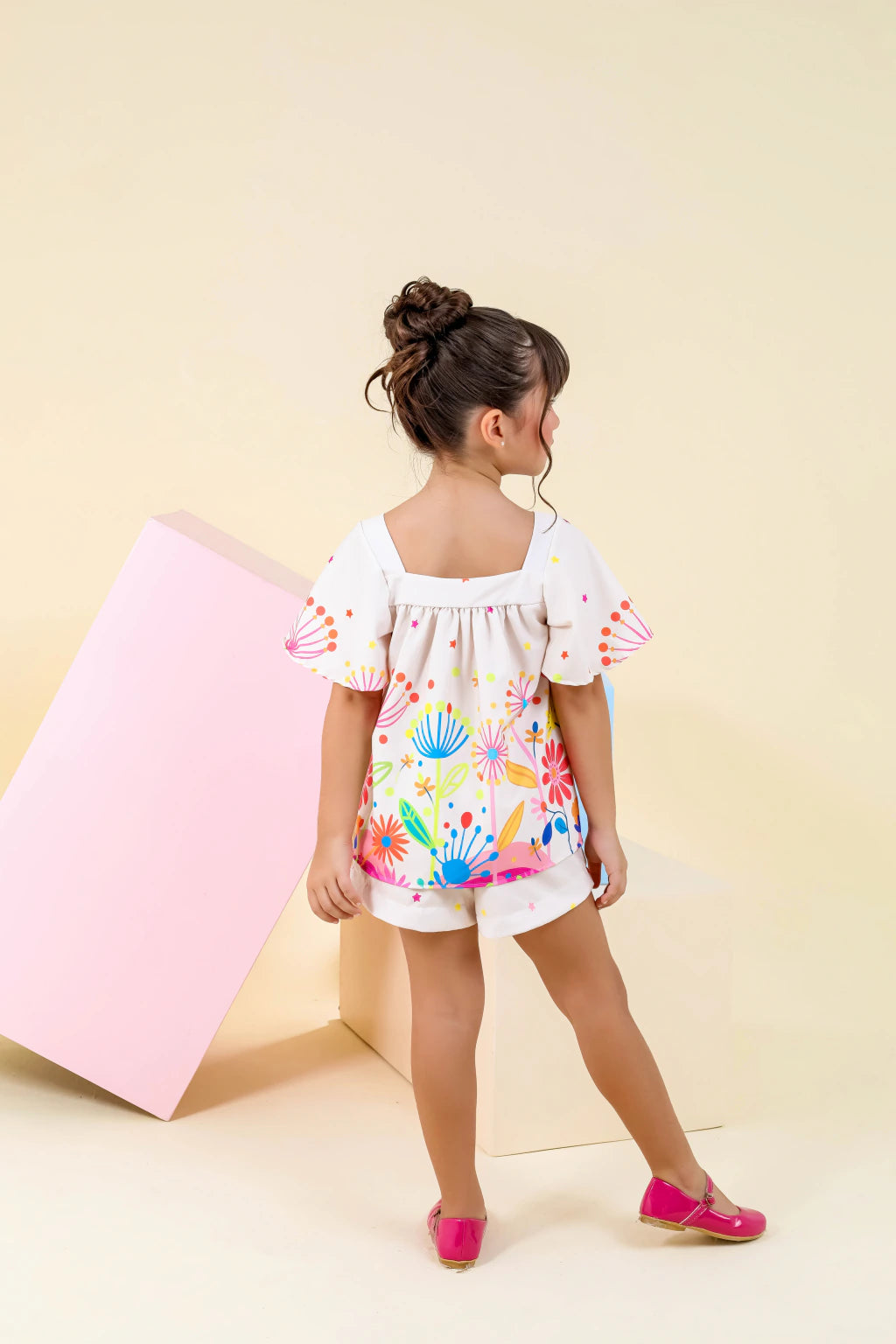 Conjunto  Mili Jardim Em Cores