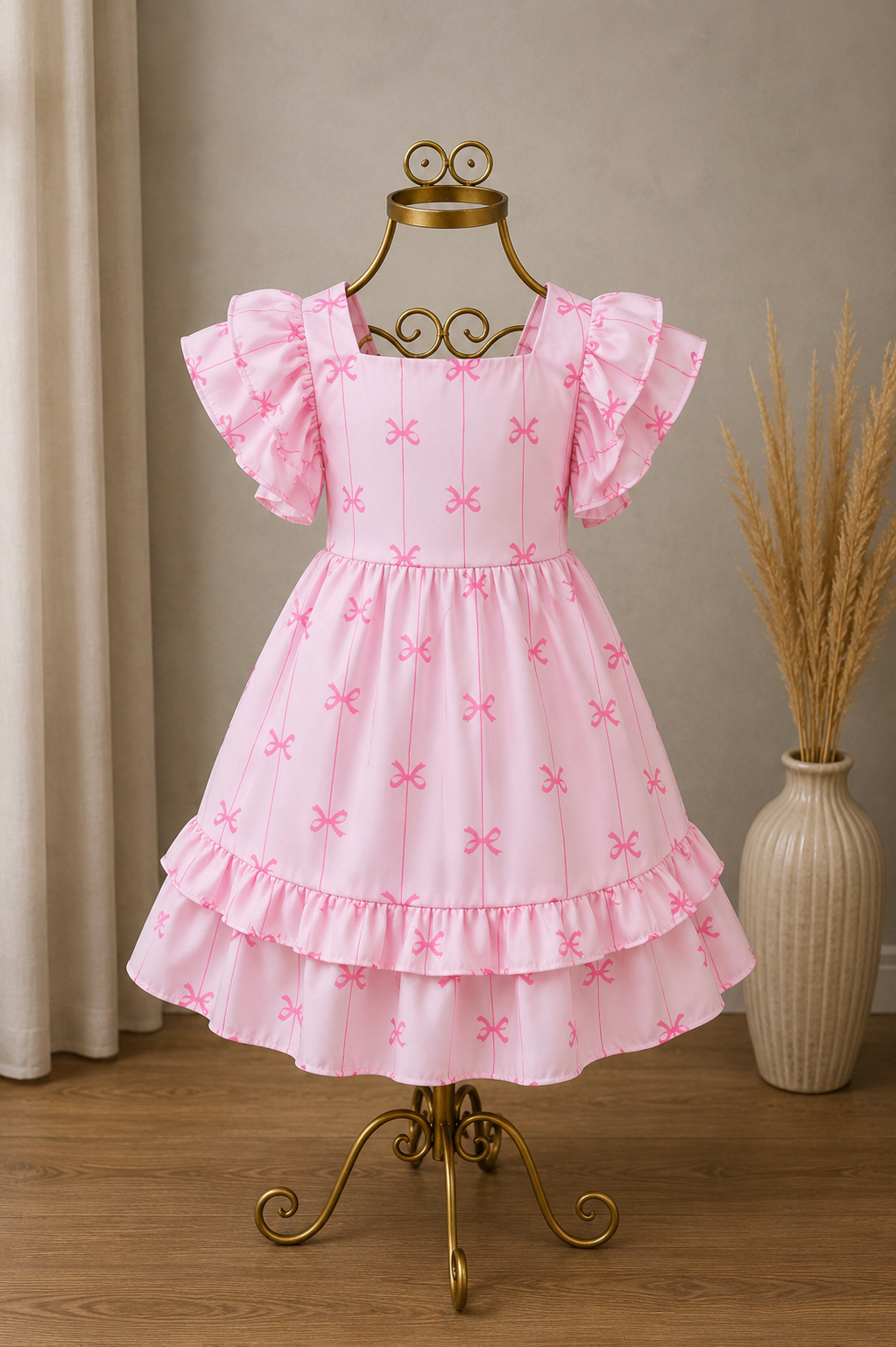 Vestido laços delicados