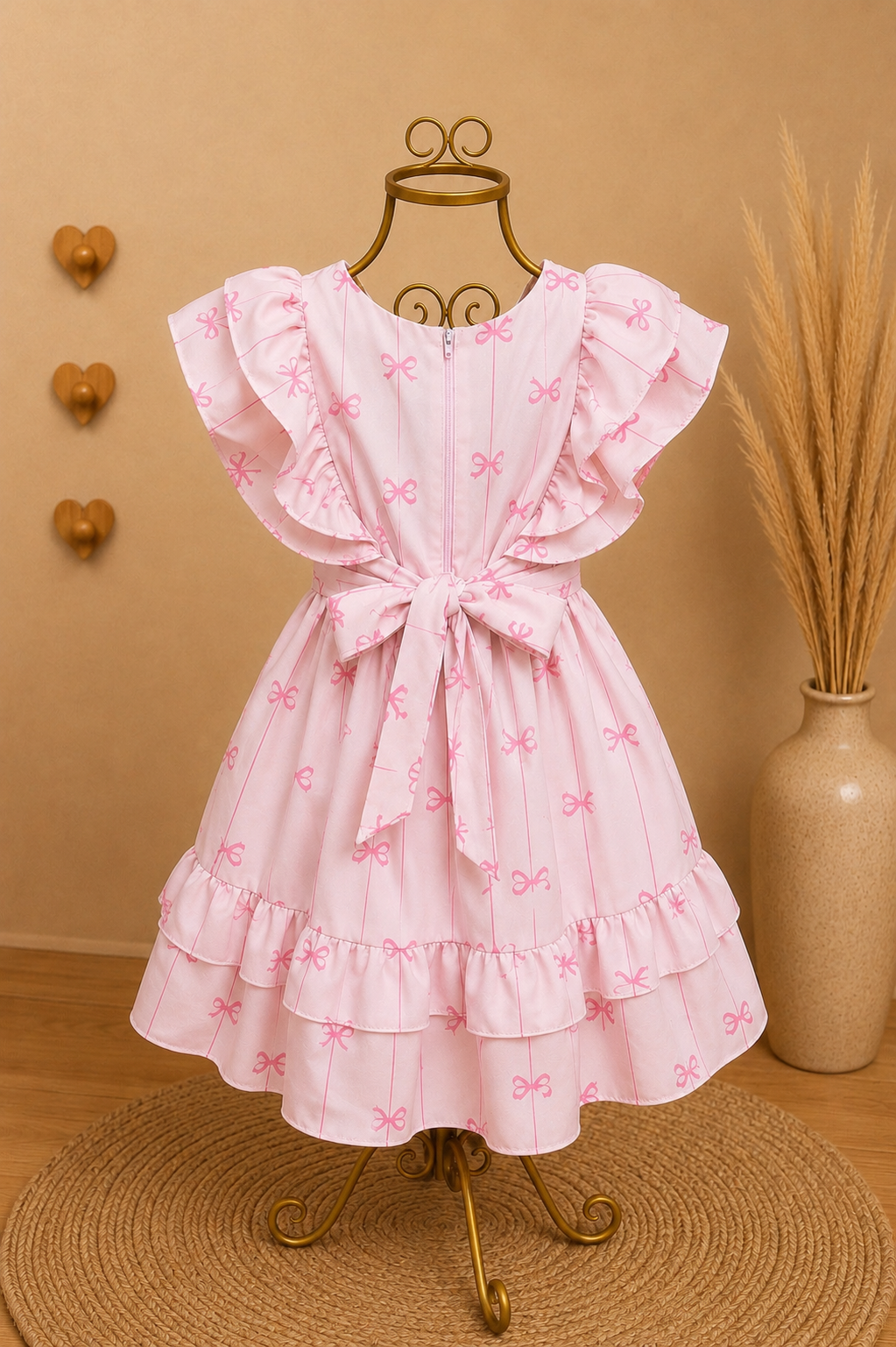 Vestido laços delicados