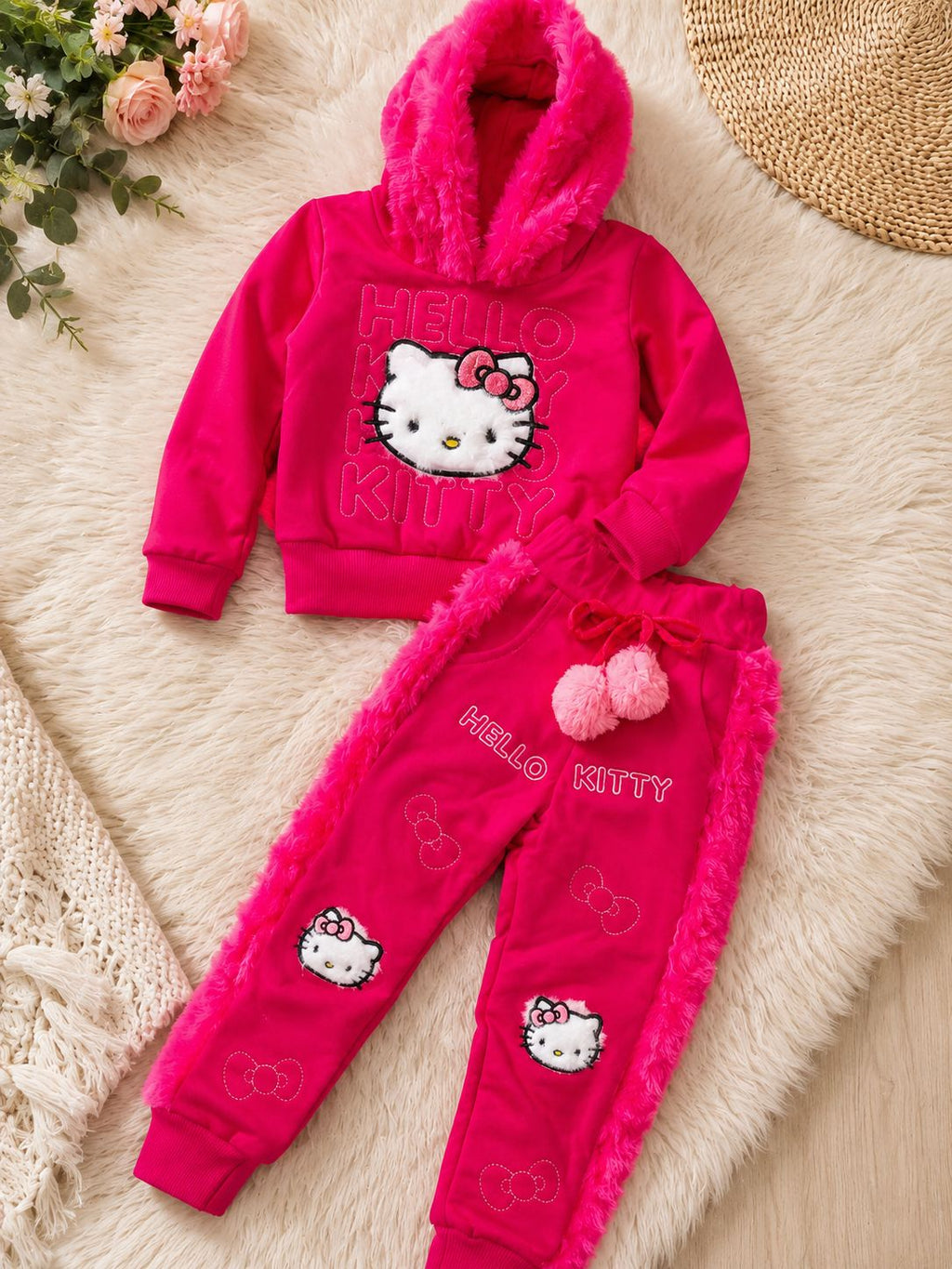 Conjunto moletom Hello kitty ROSTINHO