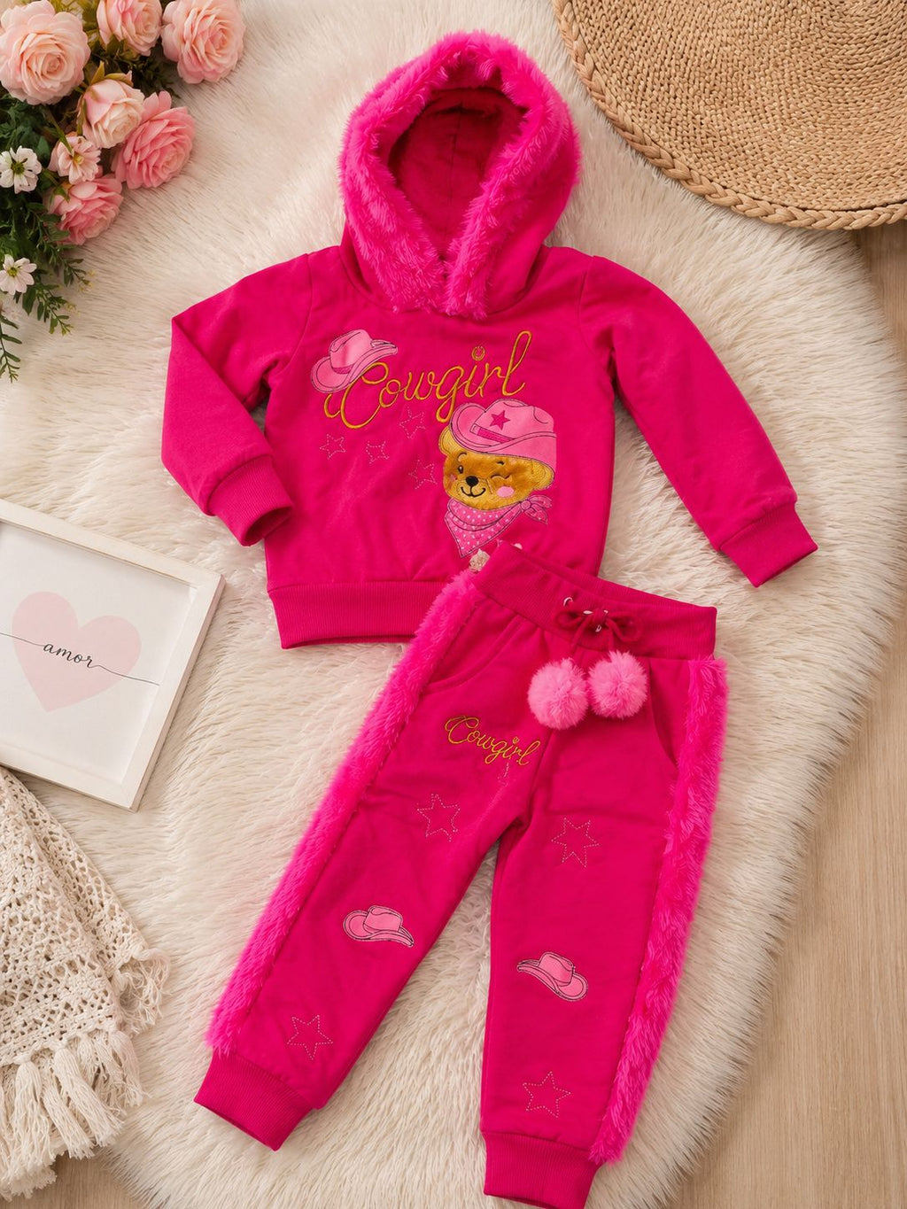 Conjunto moletom COW GIRL Ursa boiadeira