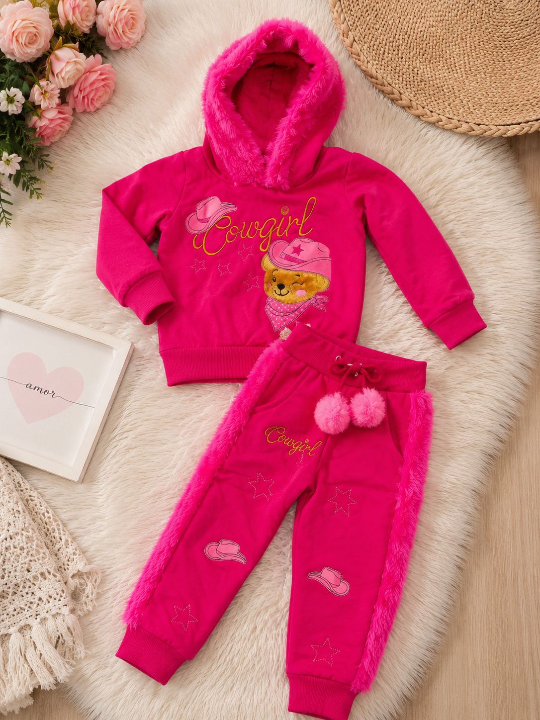 Conjunto moletom COW GIRL Ursa boiadeira
